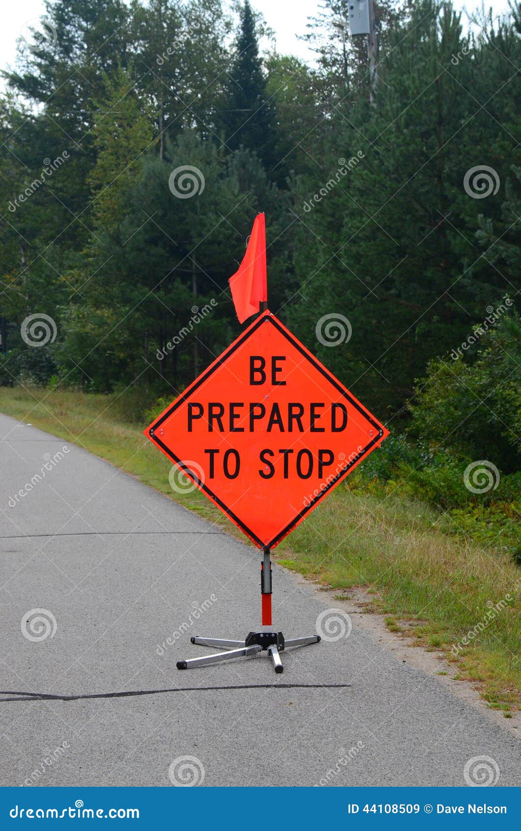 Be prepared to stop sign stock image. Image of danger 44108509