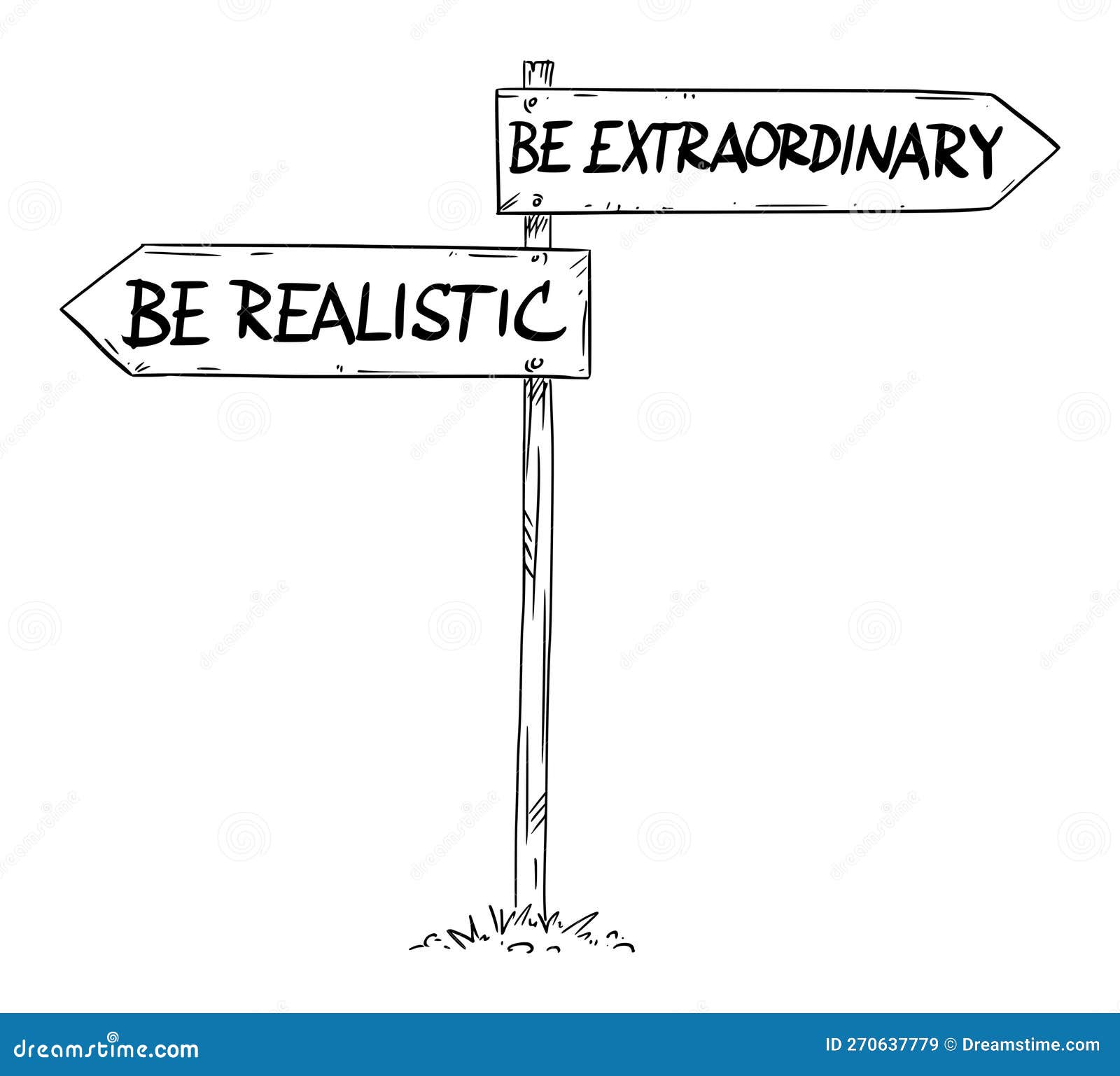 be realistic or extraordinary decision ,  cartoon 