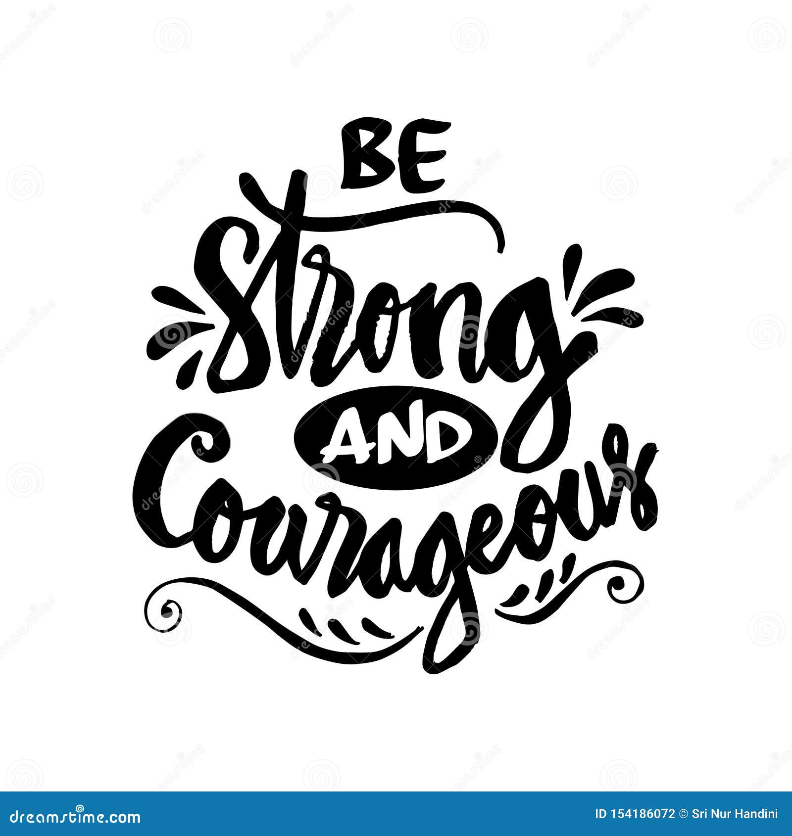 be strong and courageous.