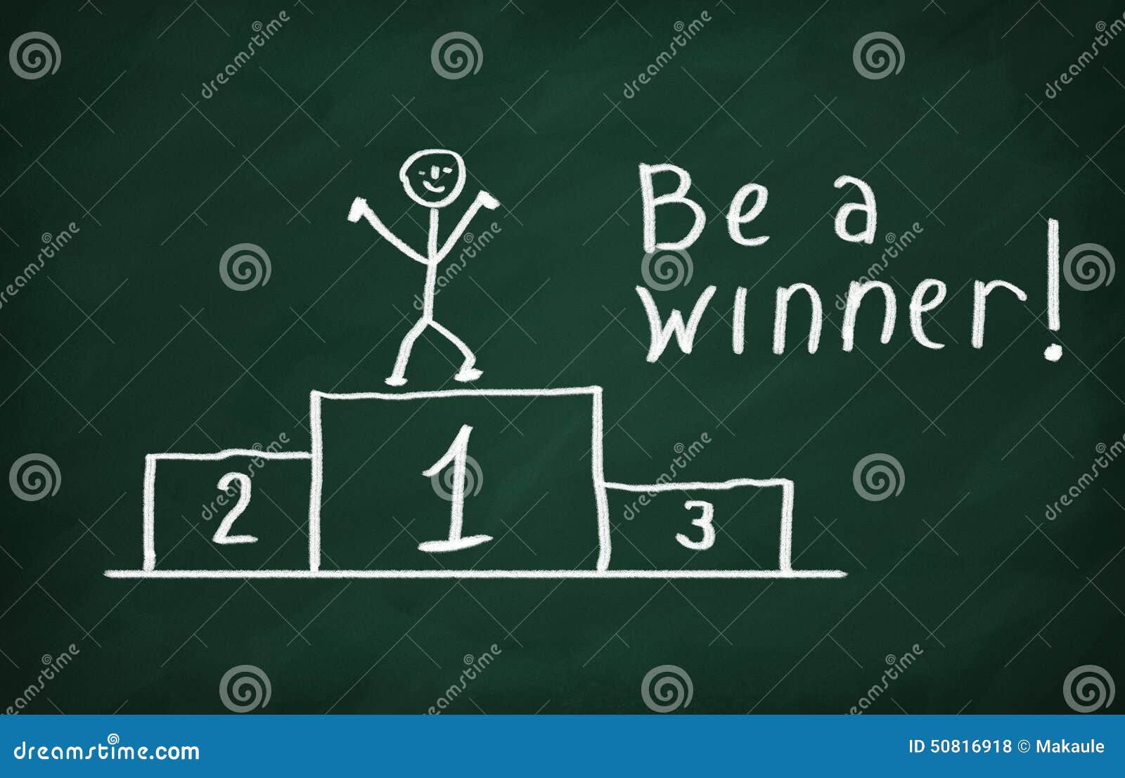 Be a Winner stock illustration. Illustration of person 50816918