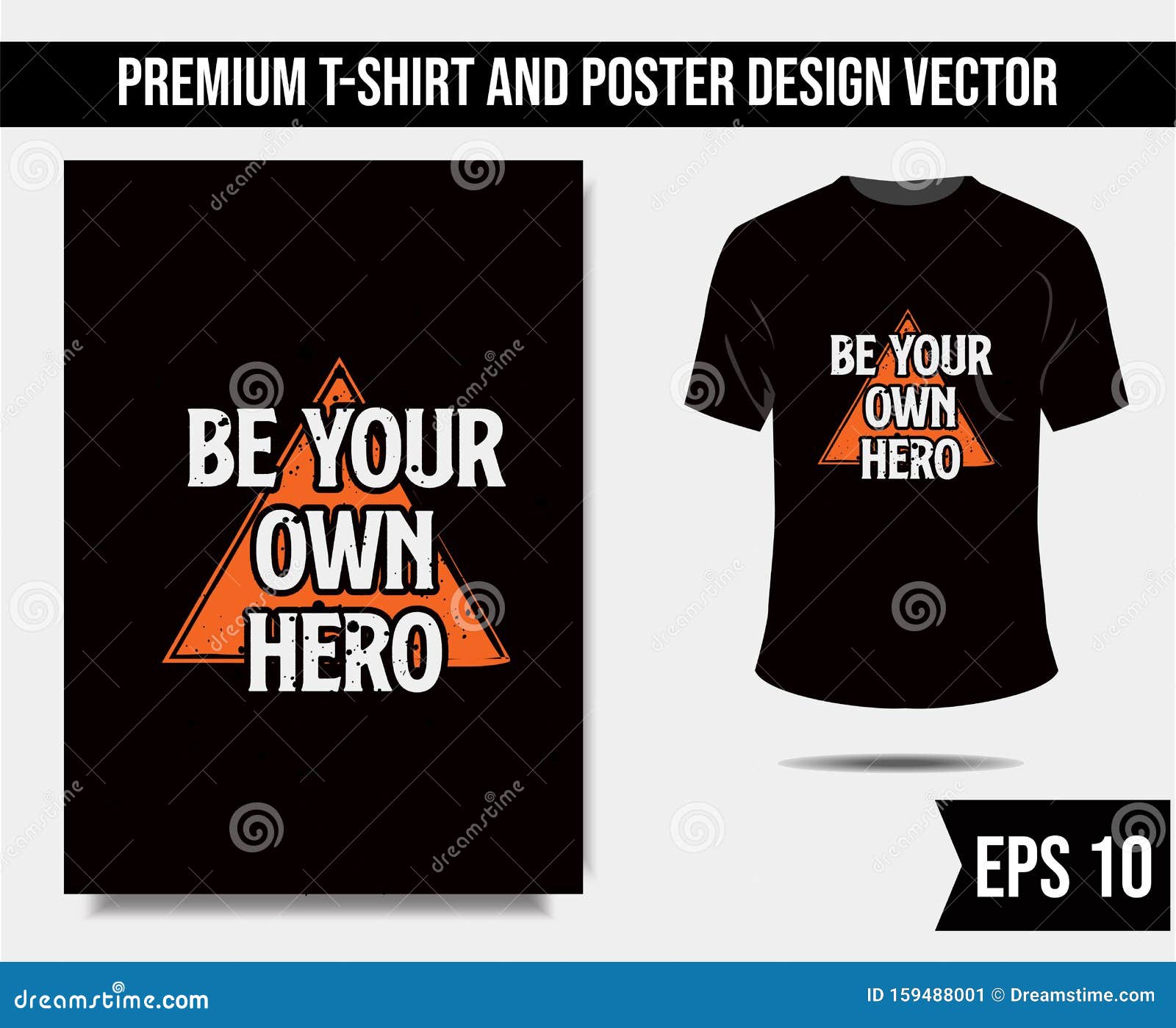 Be Your Own Hero Motivation Quotes Stock Illustration