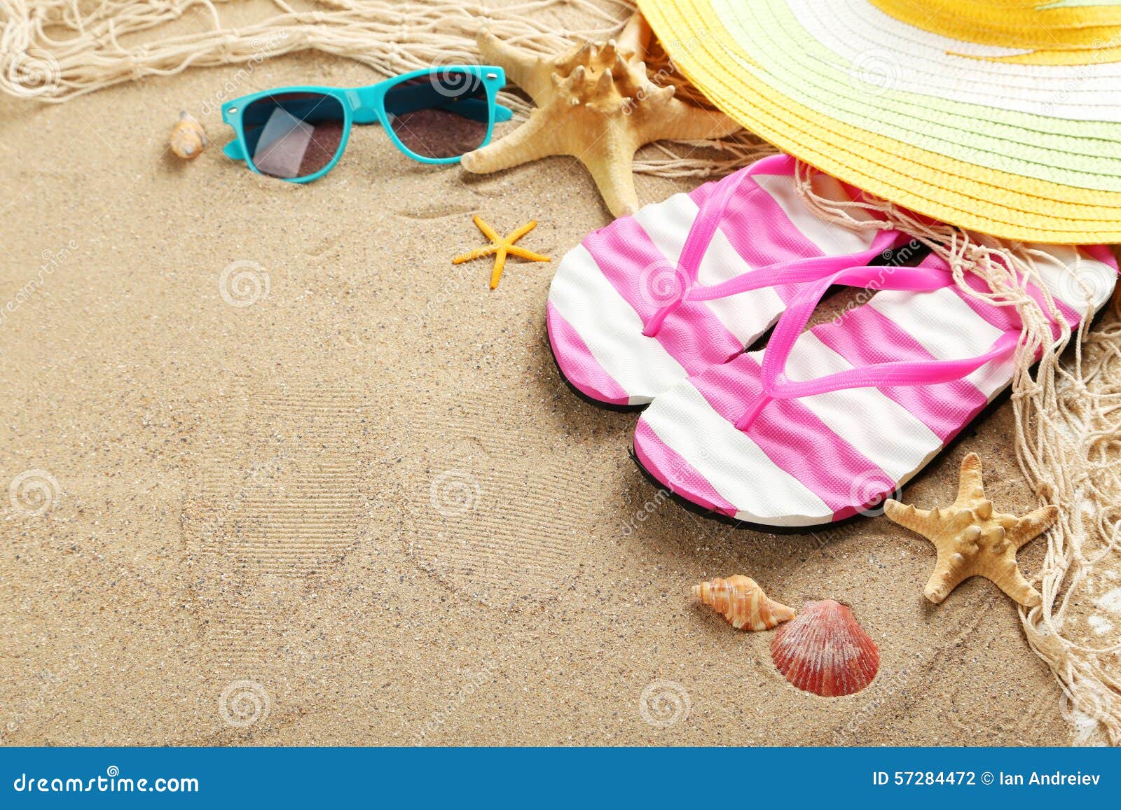 Beach accessories stock photo. Image of coastal, marine 57284472
