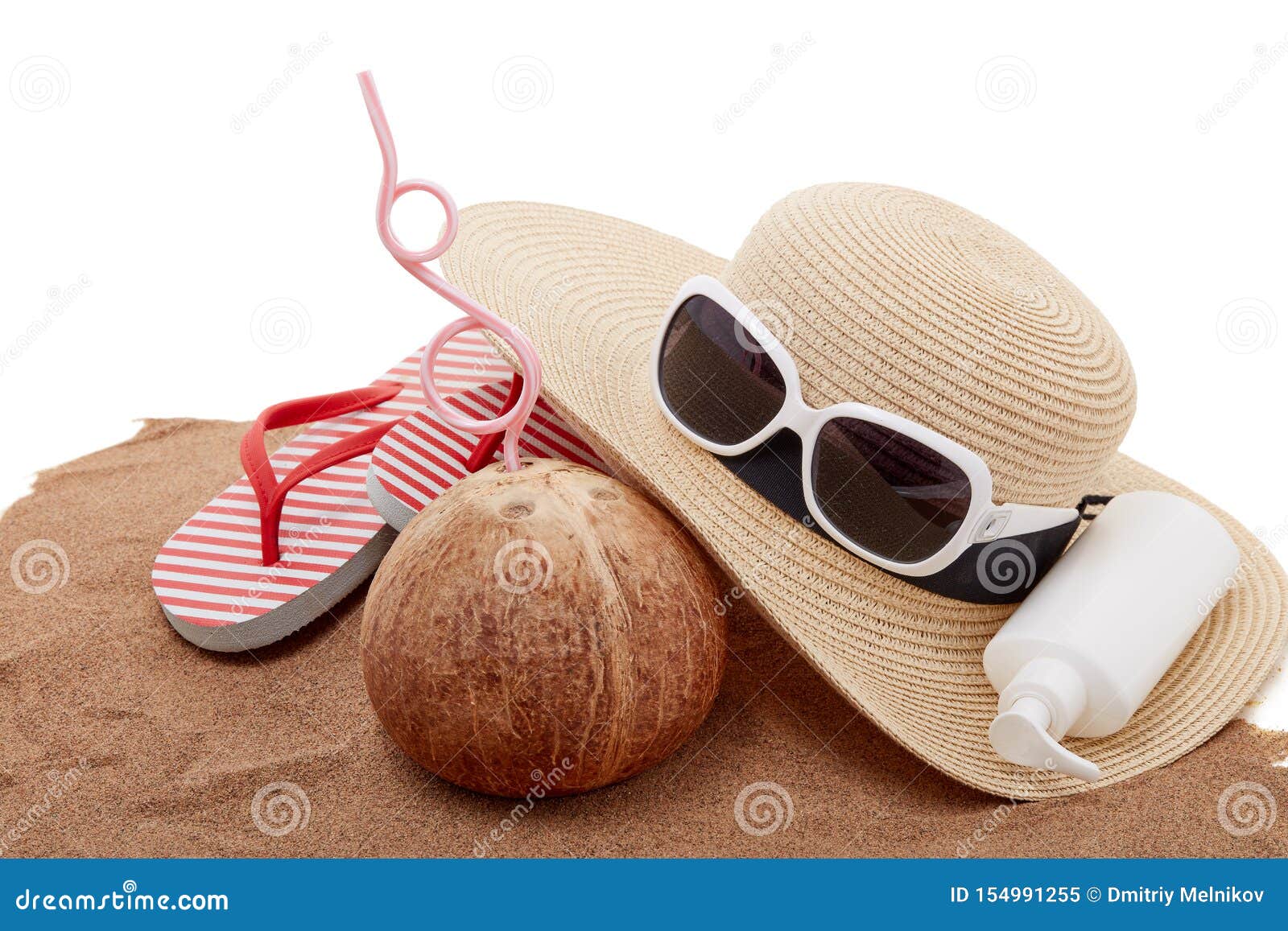 Beach Accessories, Sea Vacation Stock Image - Image of rest, footwear ...