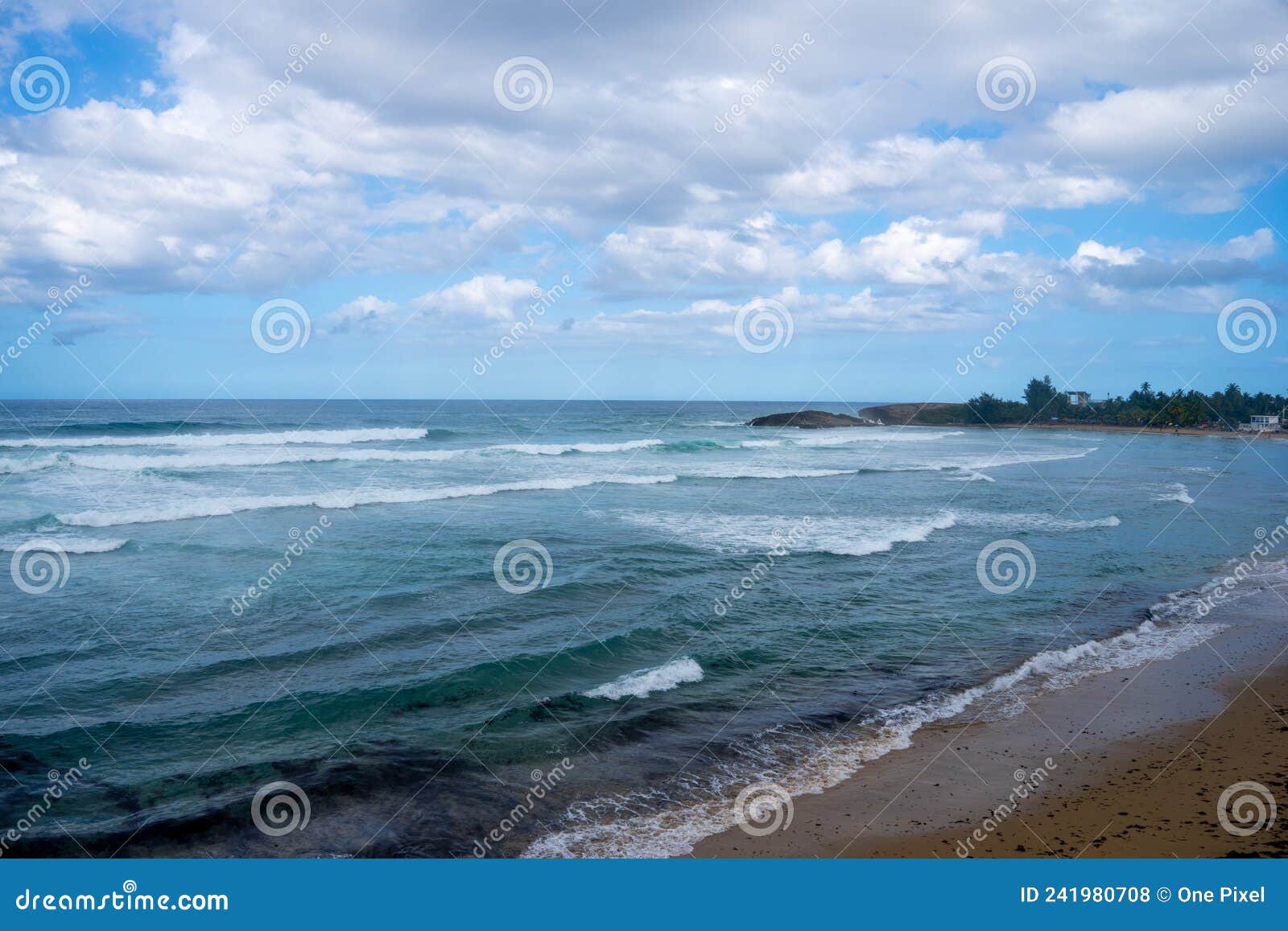 Waves Aguadilla Puerto Rico Beach RoyaltyFree Stock Photography
