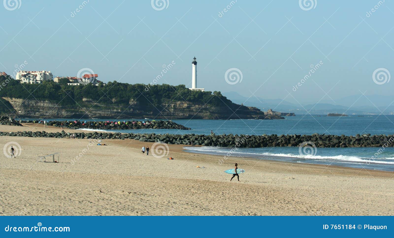 Beach of Anglet stock photo. Image of tourist, nature 7651184