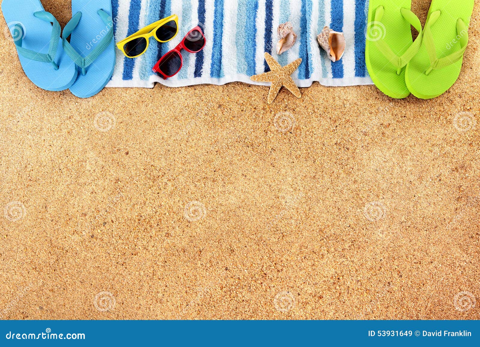 Beach Background Border Copy Space Stock Image - Image of beach, sand ...