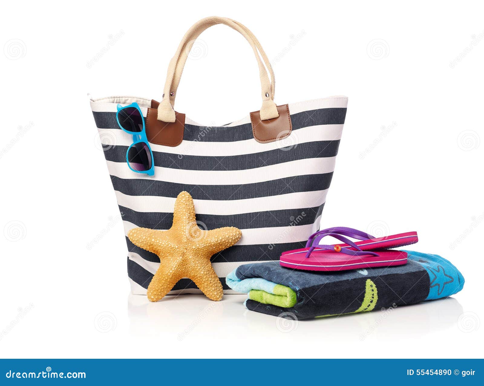 Beach bag stock photo. Image of pursuit, travel, leisure 55454890