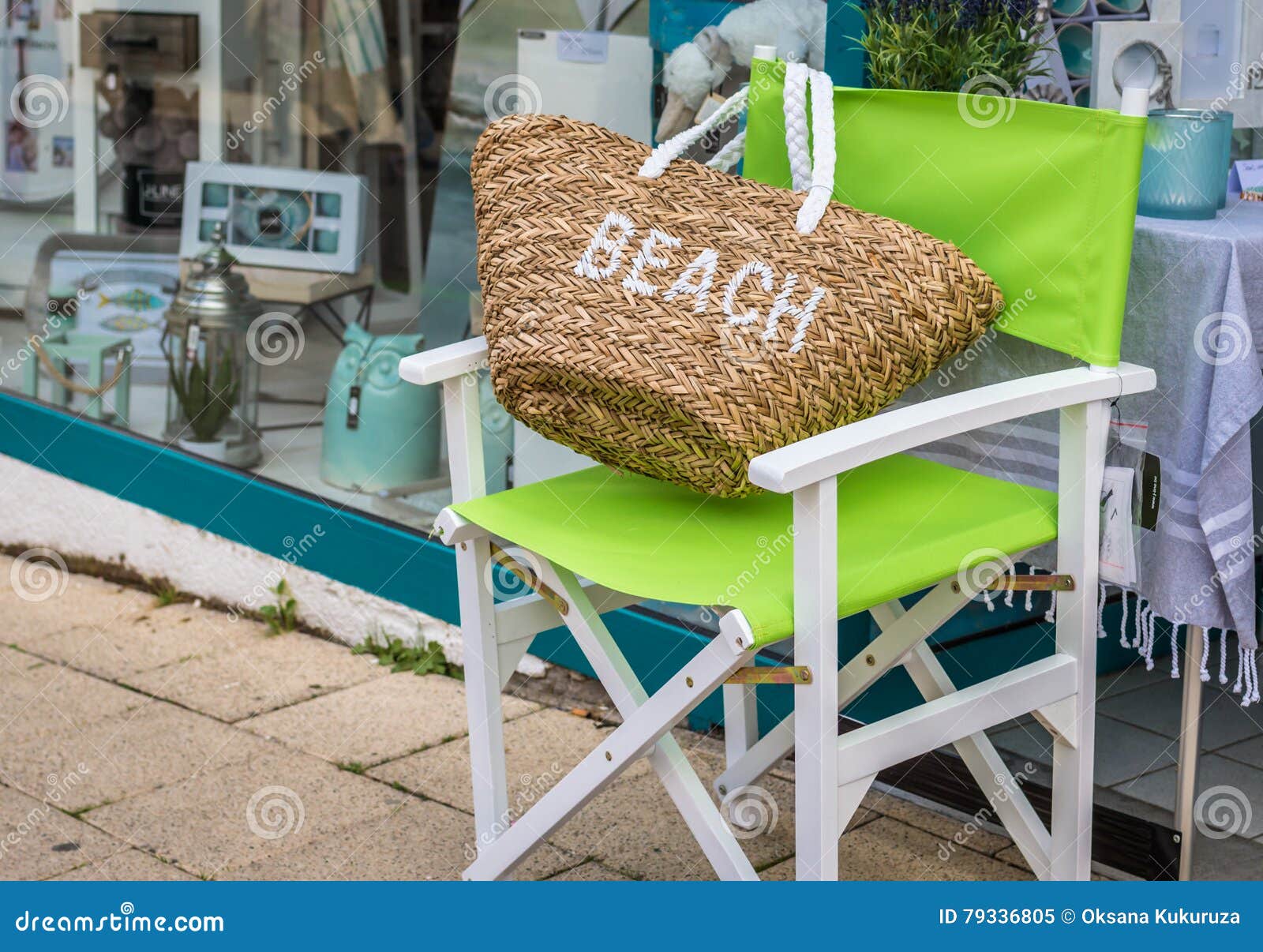 Beach Bag Green Chair Street 79336805 