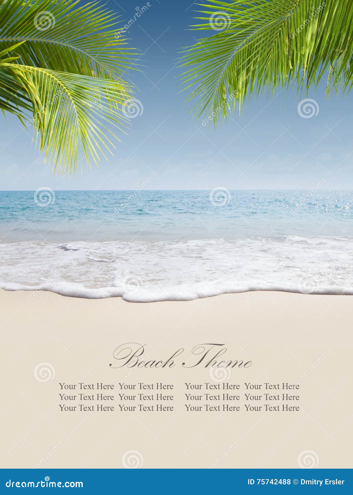 Beach banner stock photo. Image of relax, summer, nature 75742488