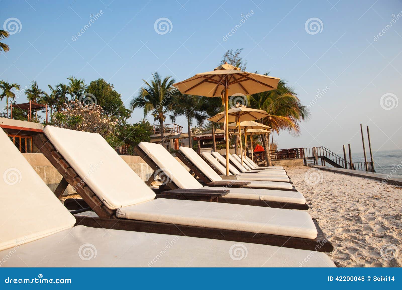 Beach beds stock photo. Image of mexico, pursuit, cancun 42200048