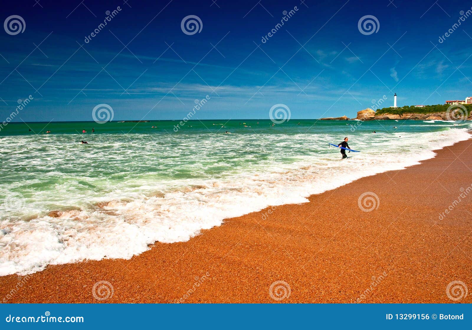 the beach in biarritz france