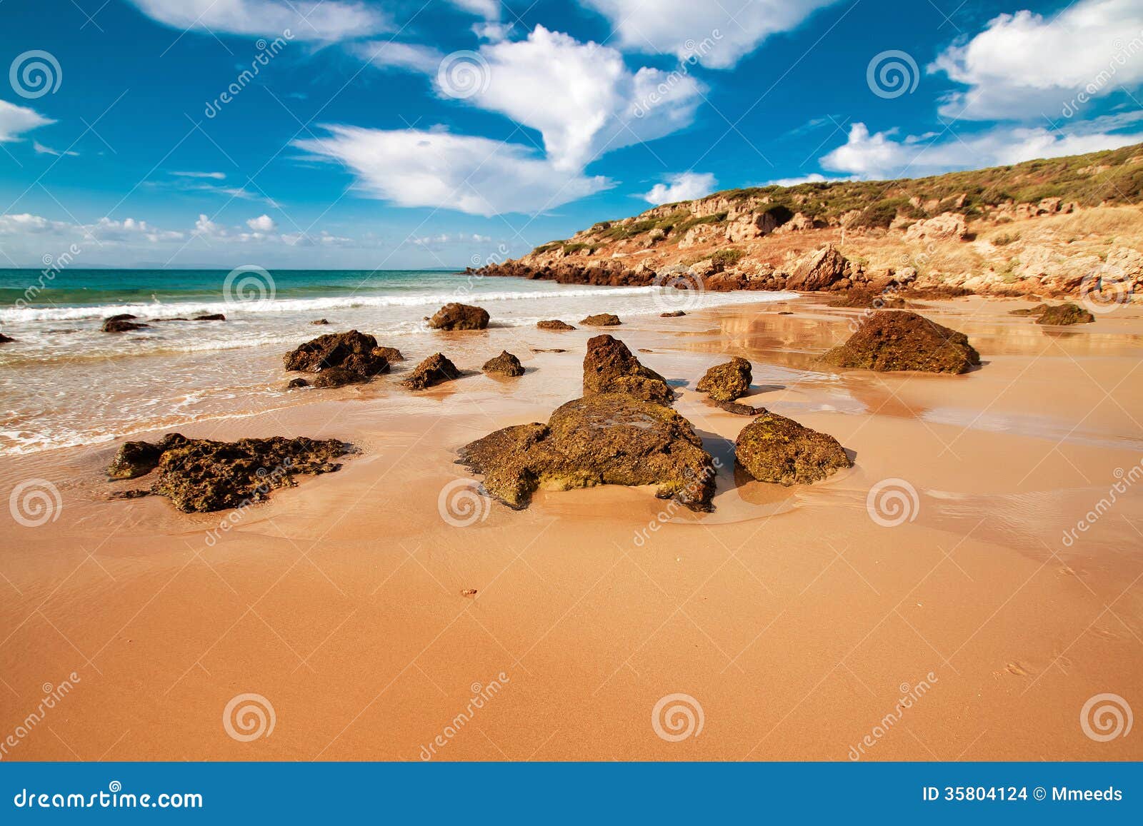 beach bolonia, province cadiz, andalucia, spain