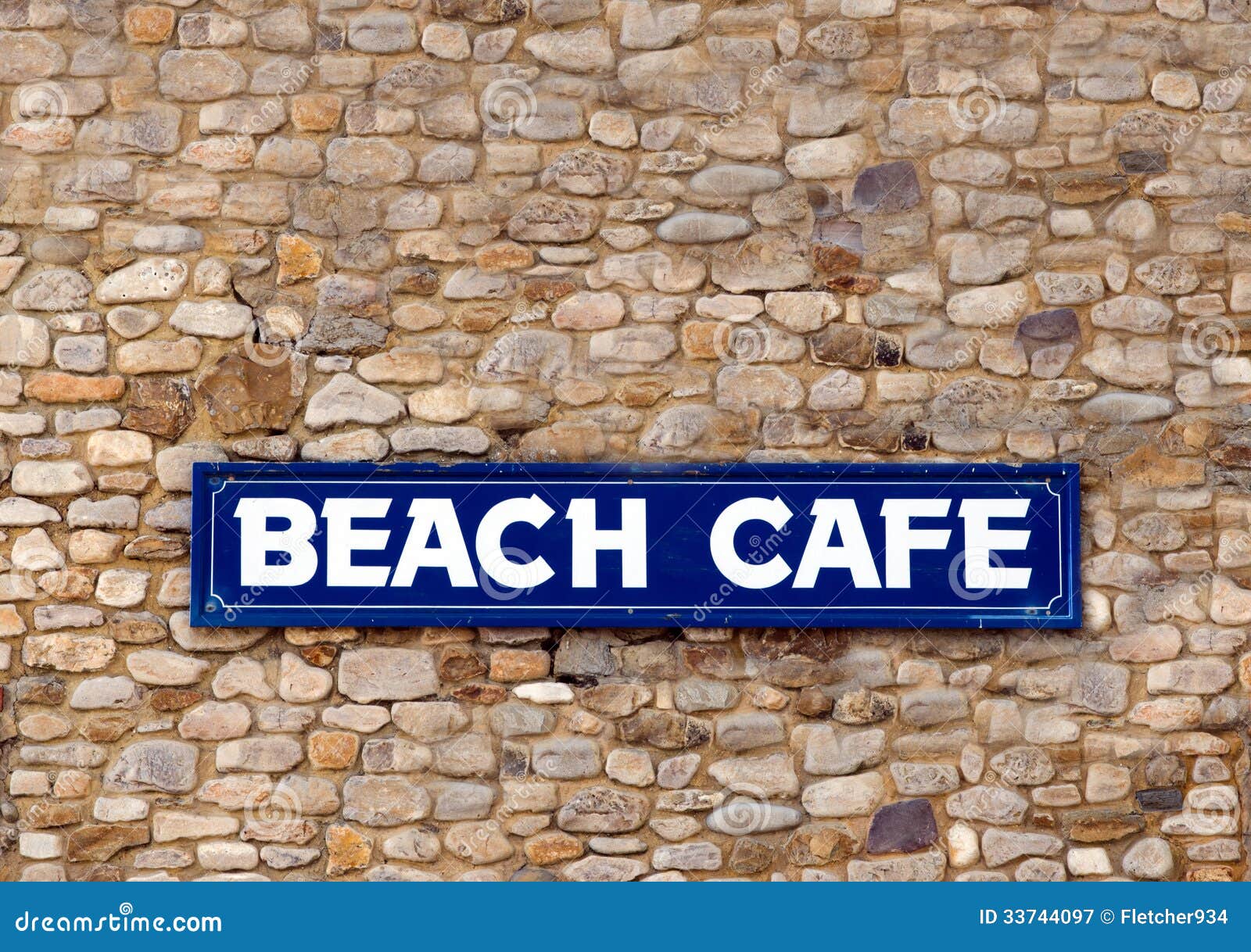 Beach Cafe Sign Royalty Free Stock Photography Image 33744097