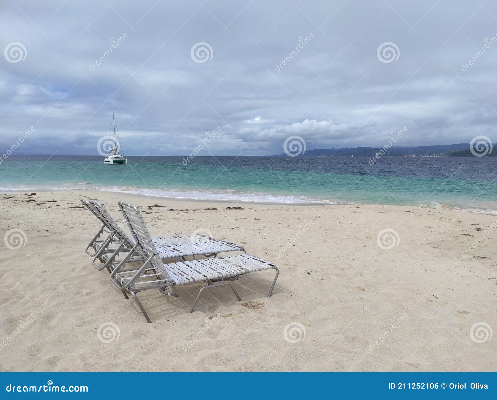 beach in the caribbean sea. punta cana. isla saona