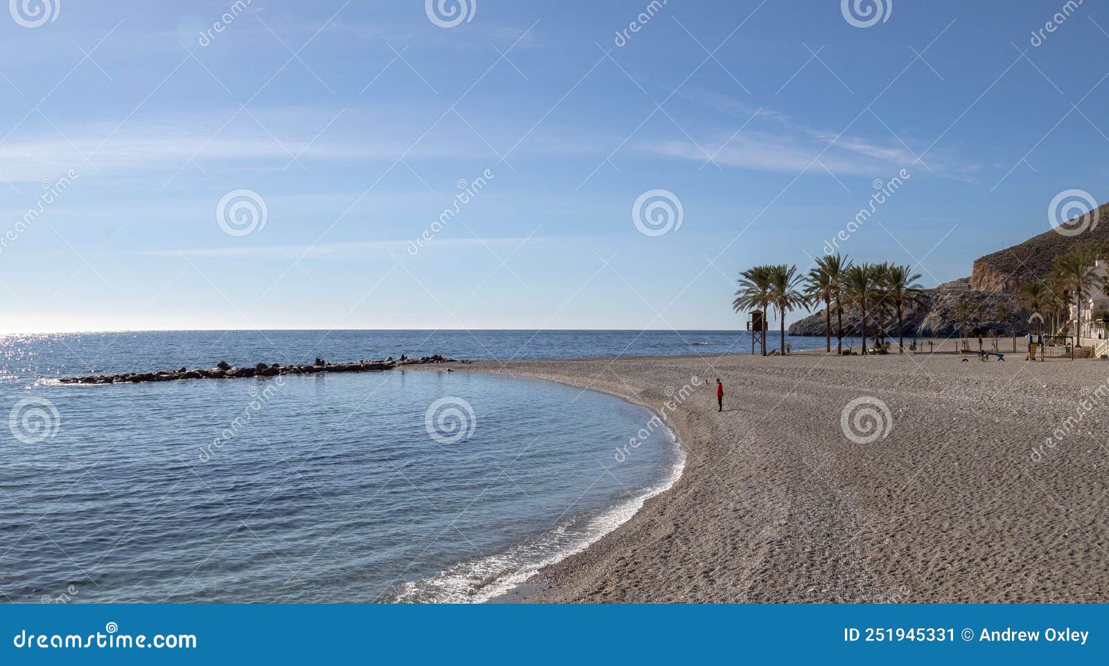 the beach at castell de ferro, spain