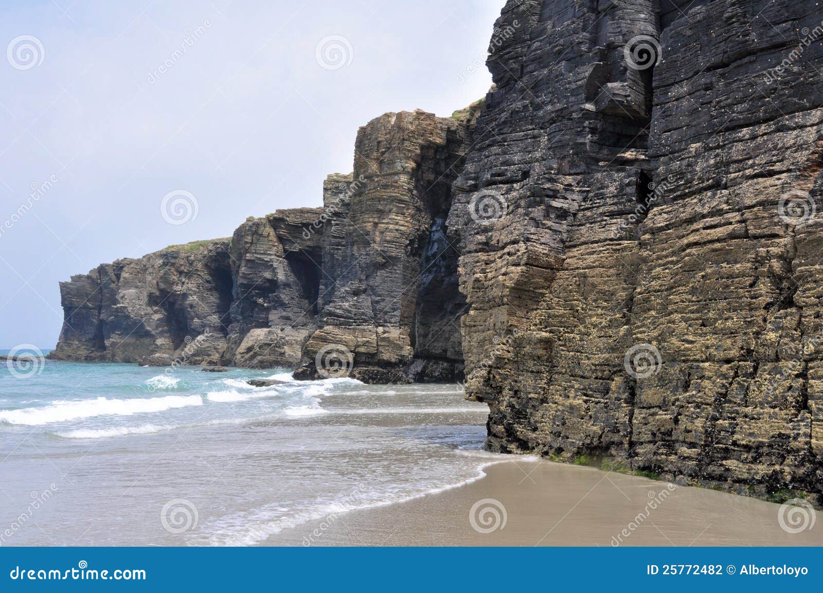 the beach of the cathedrals (spain)