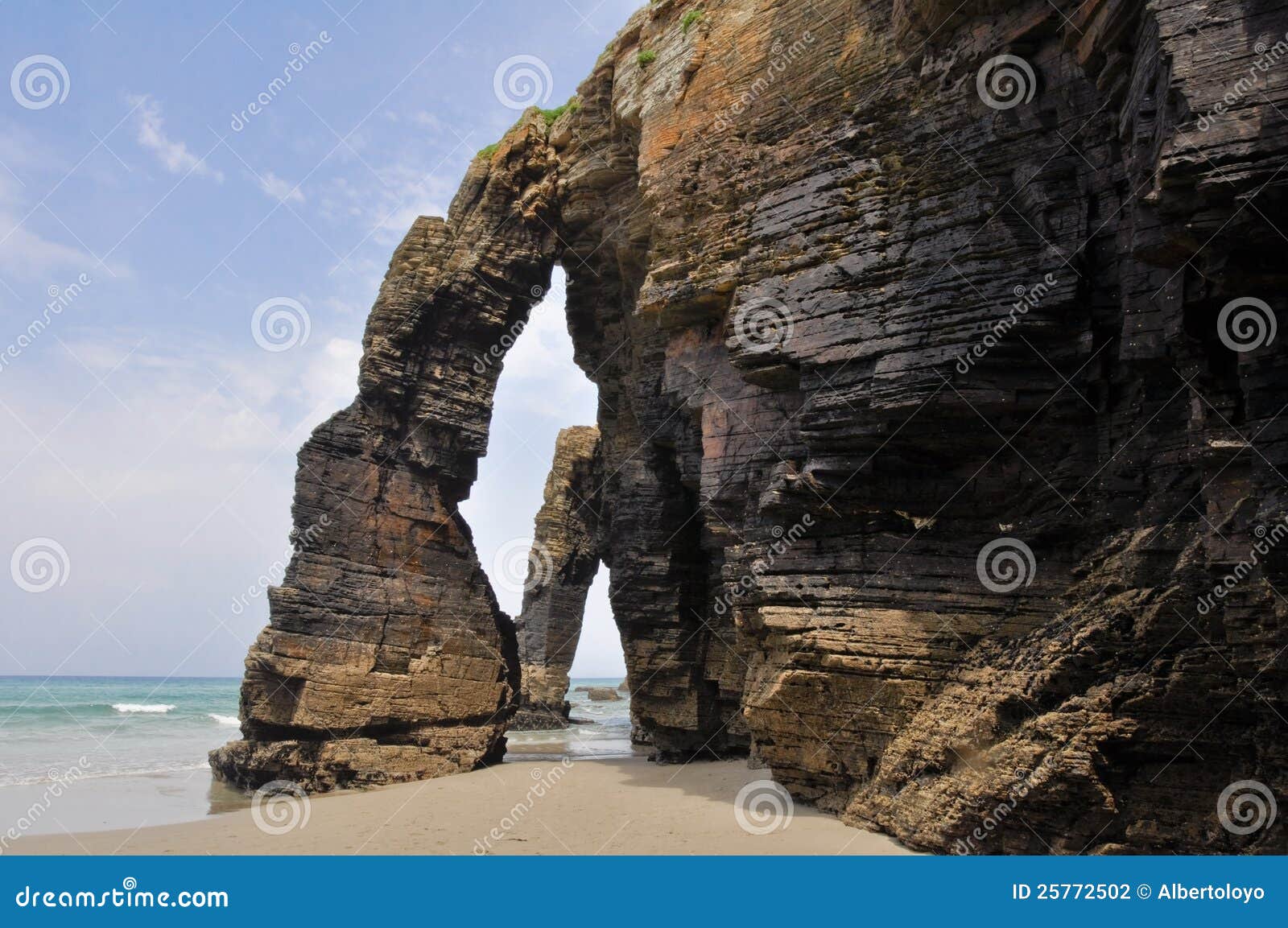 the beach of the cathedrals (spain)