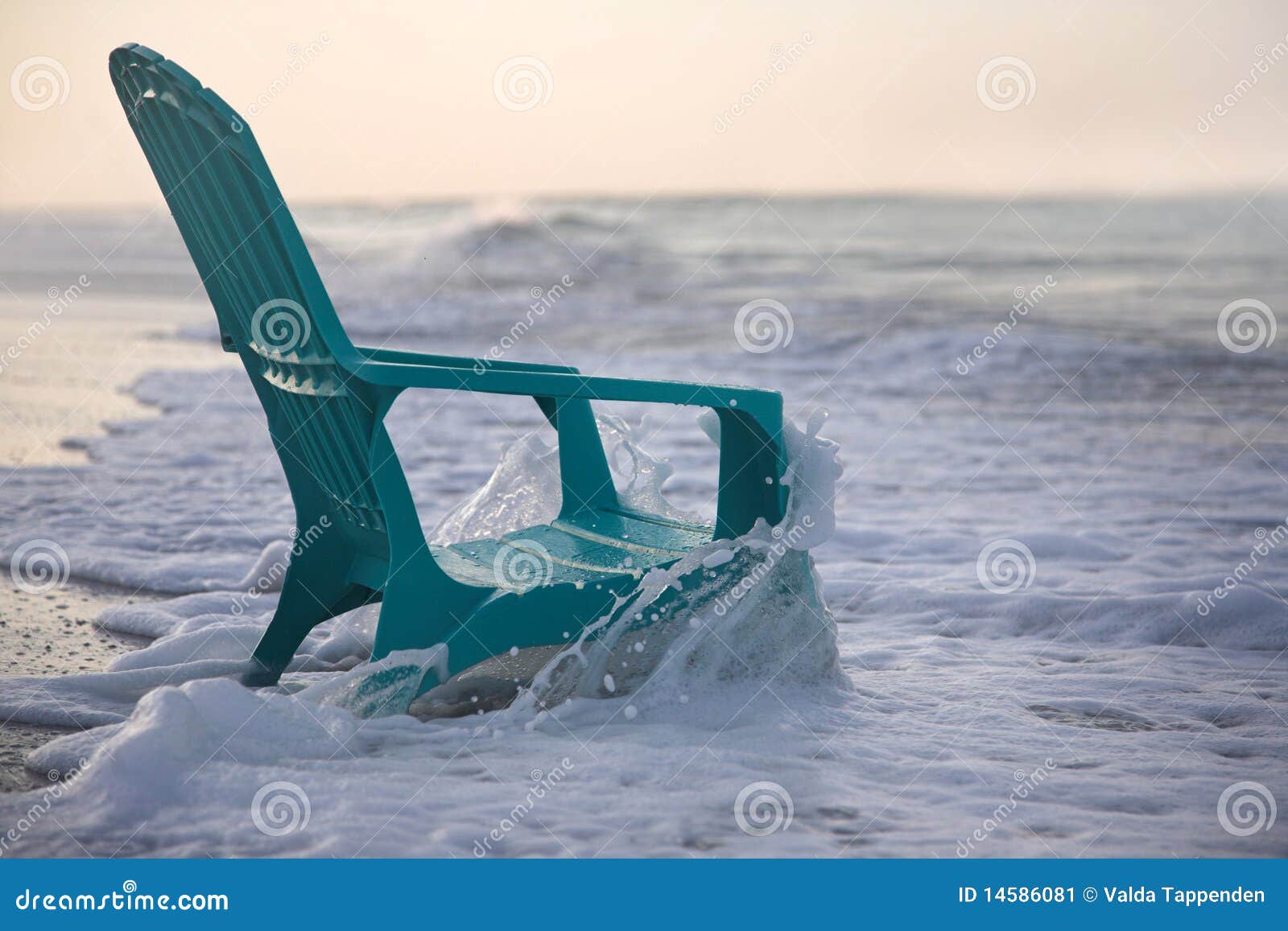 Beach chair stock image. Image of vacation, sunrise, chair 14586081