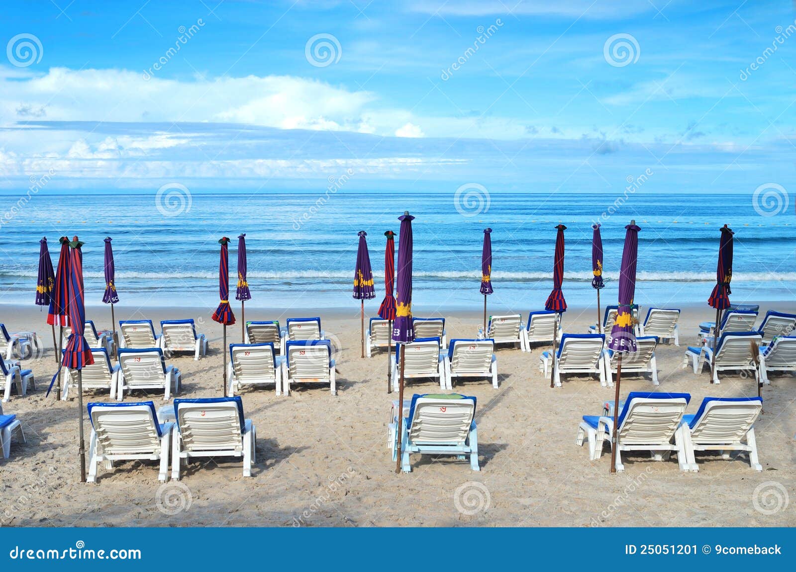 Beach chair stock image. Image of paradise, lonely, beach - 25051201