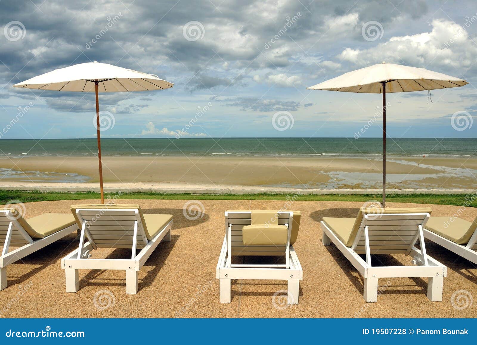 Beach chair on the beach stock photo. Image of beach - 19507228