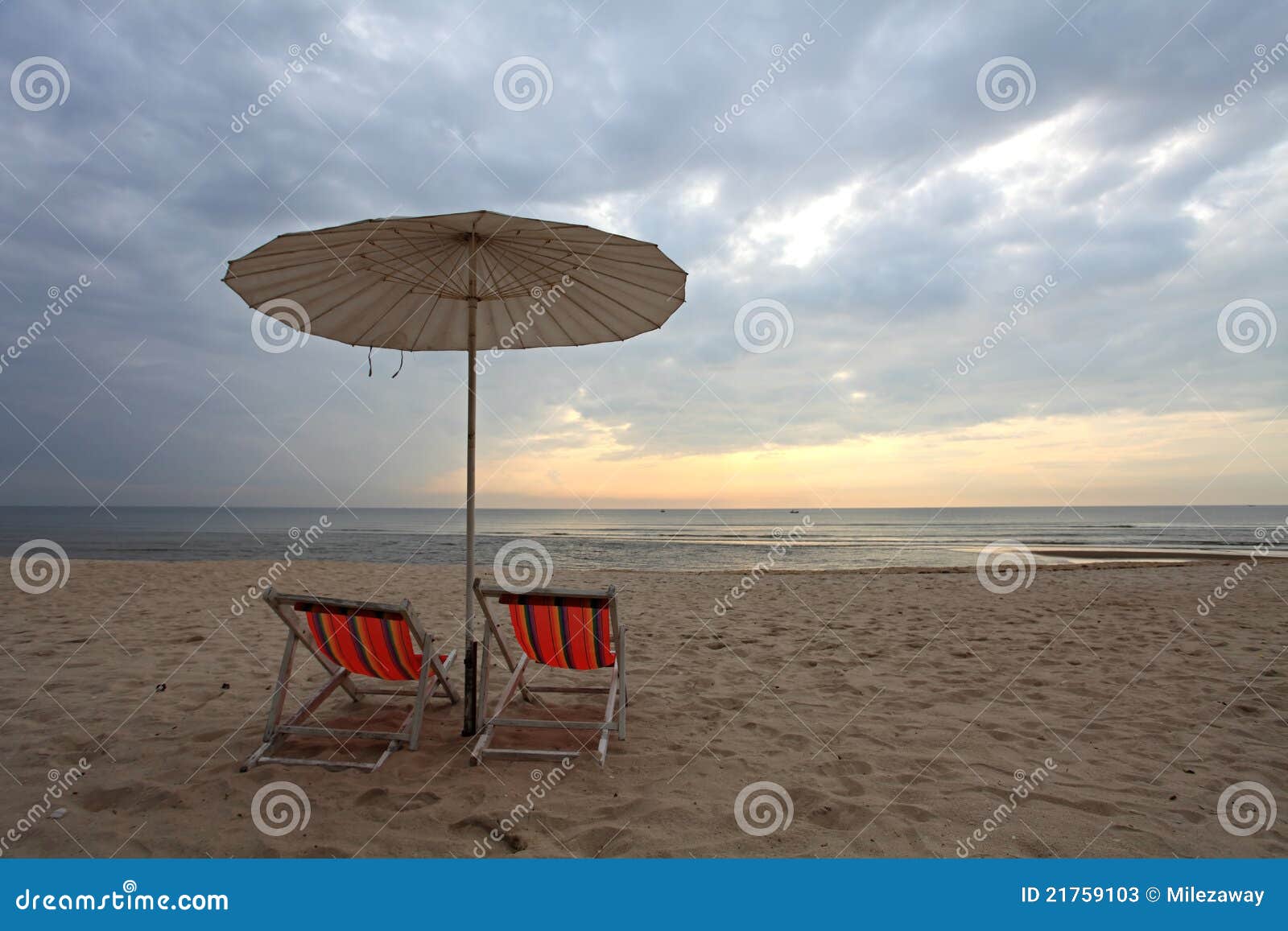 Beach chair and sea stock image. Image of island, relax - 21759103