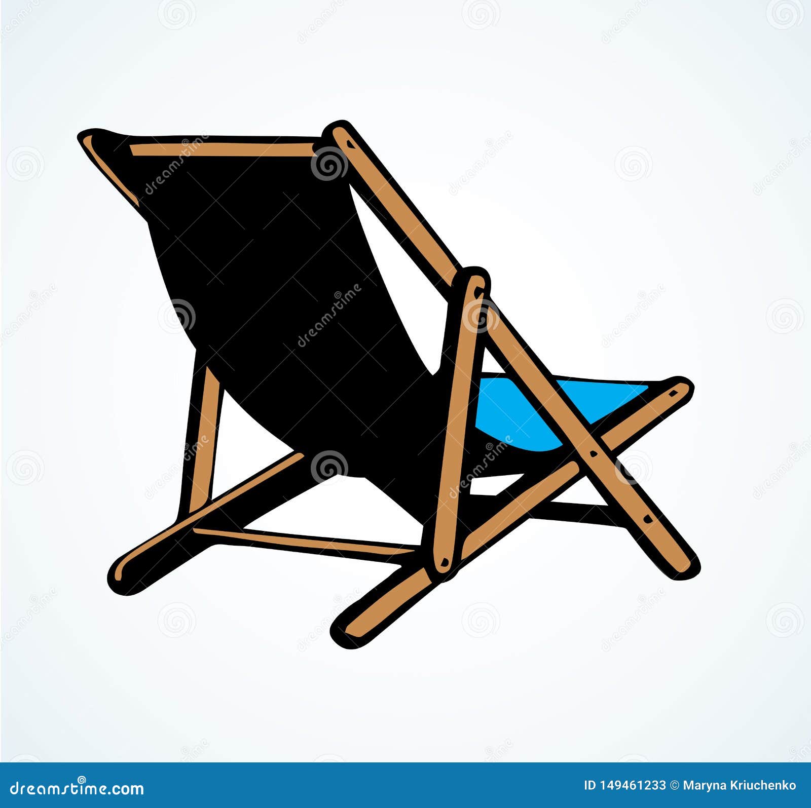 Minimalist Beach Chair Doodle 