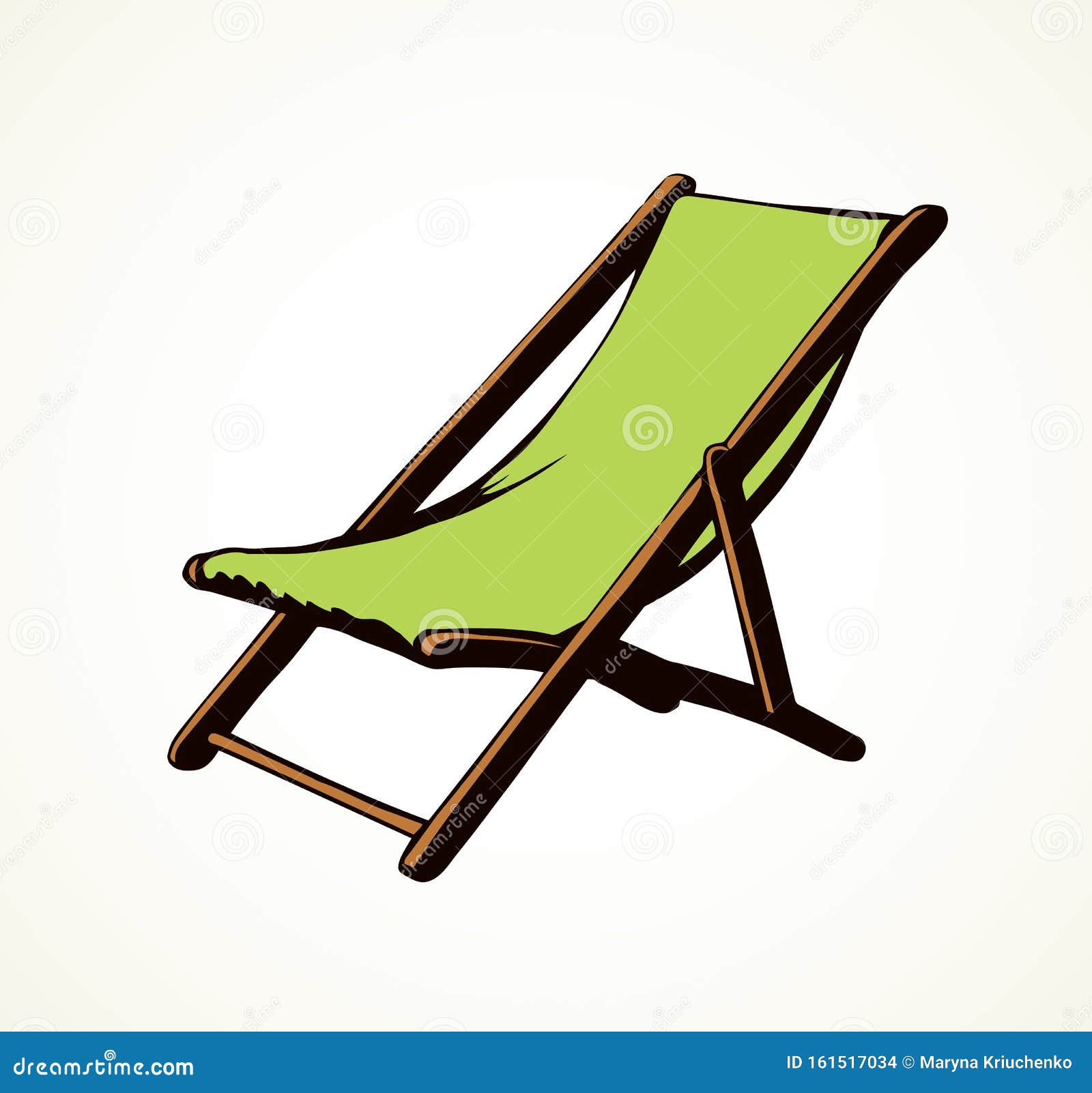  Beach Chair Sketch with Simple Decor