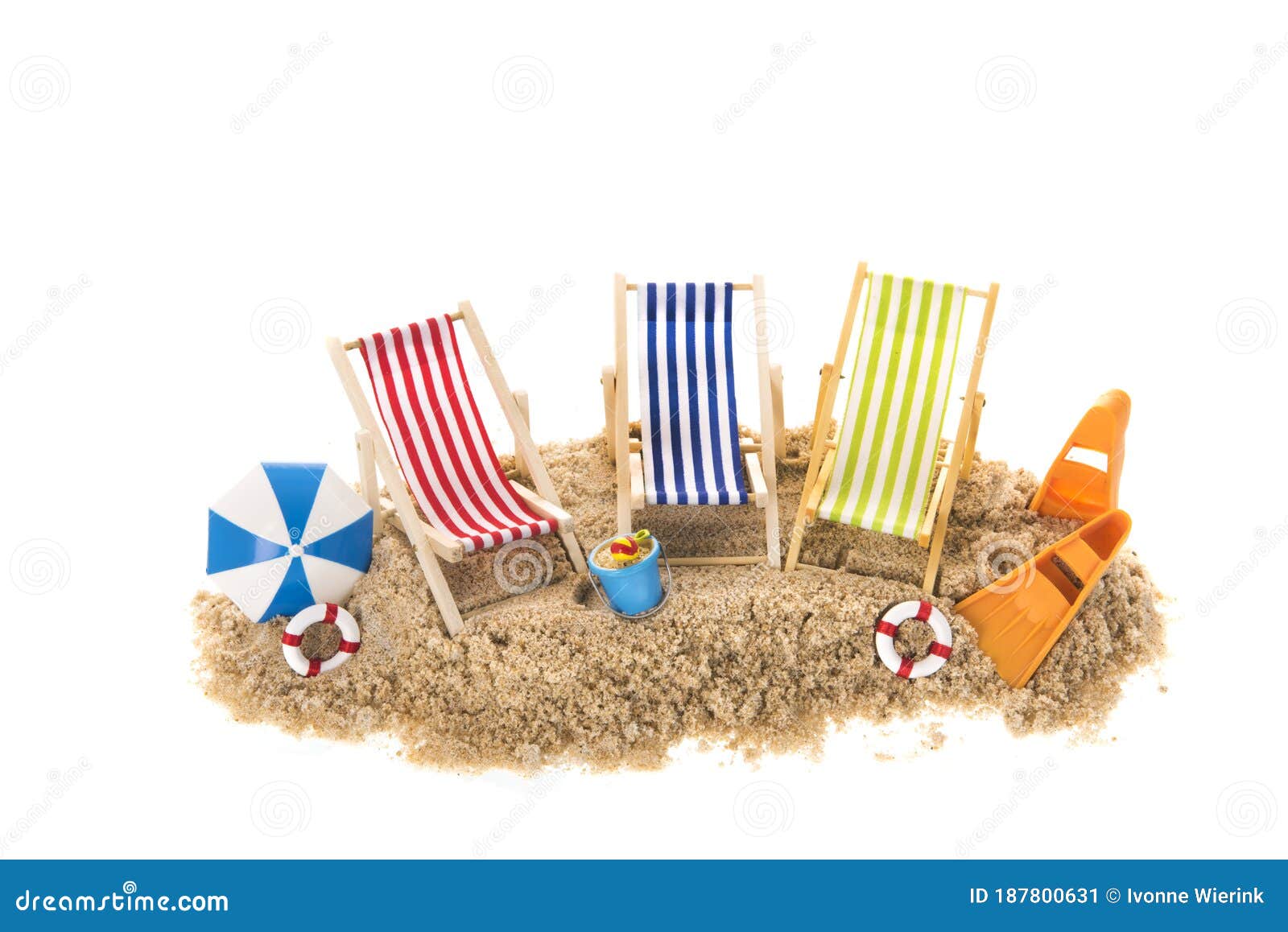 Beach chairs in sand stock image. Image of relaxation 187800631