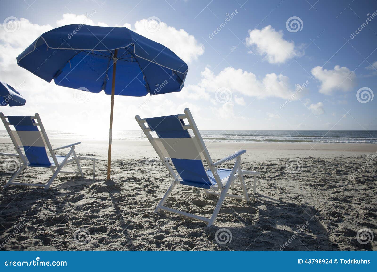 Beach Chairs and Umbrella at the Ocean Stock Photo Image of enjoy
