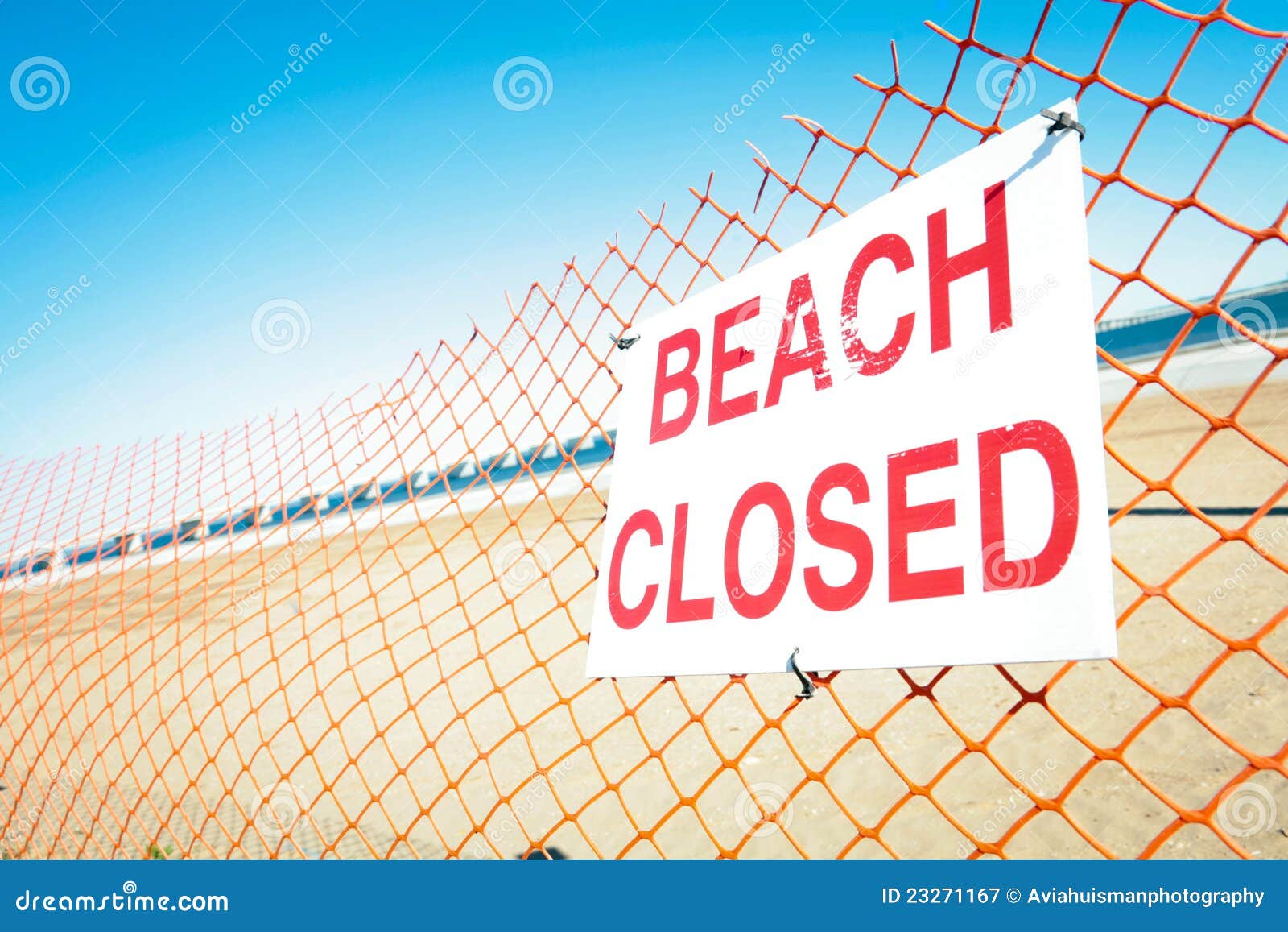 Beach Closed Sign Royalty Free Stock Photography Image 23271167