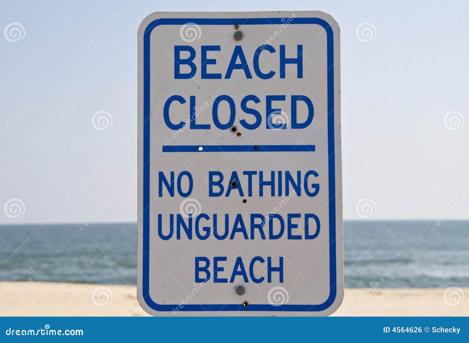 Beach Closed Sign stock photo. Image of danger, sign, beach 4564626