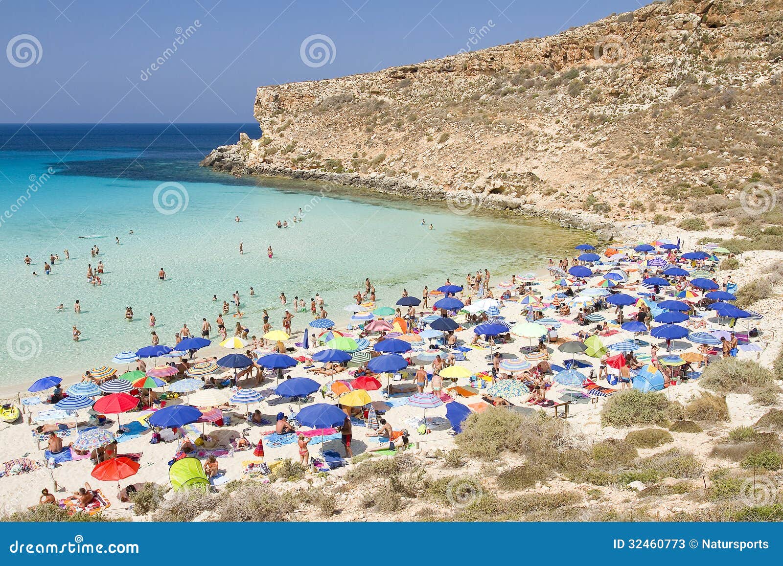 Beach Of Conigli Lampedusa Editorial Stock Photo Image Of