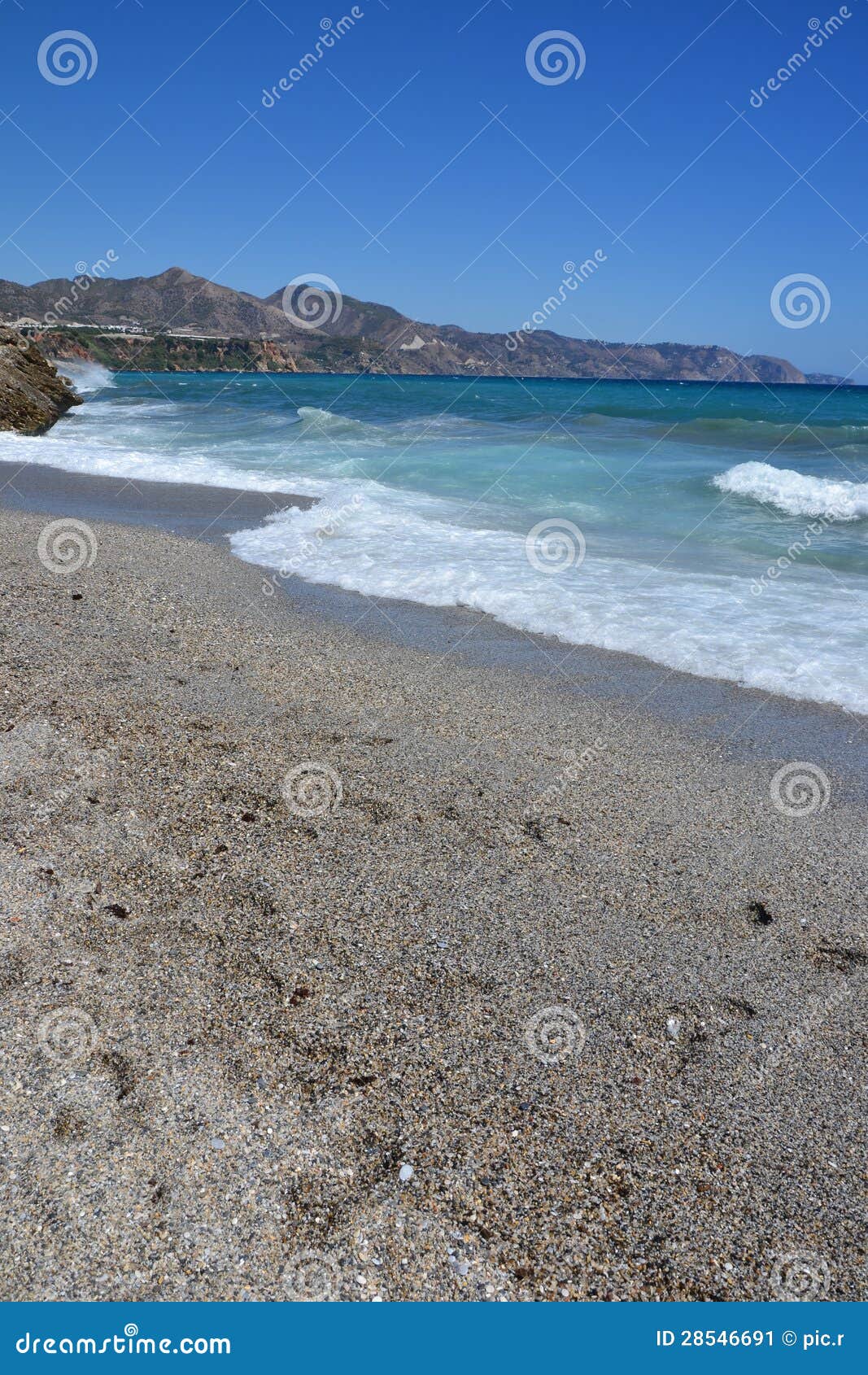 Beach in Costa Del Sol - Spain Stock Image - Image of destination ...
