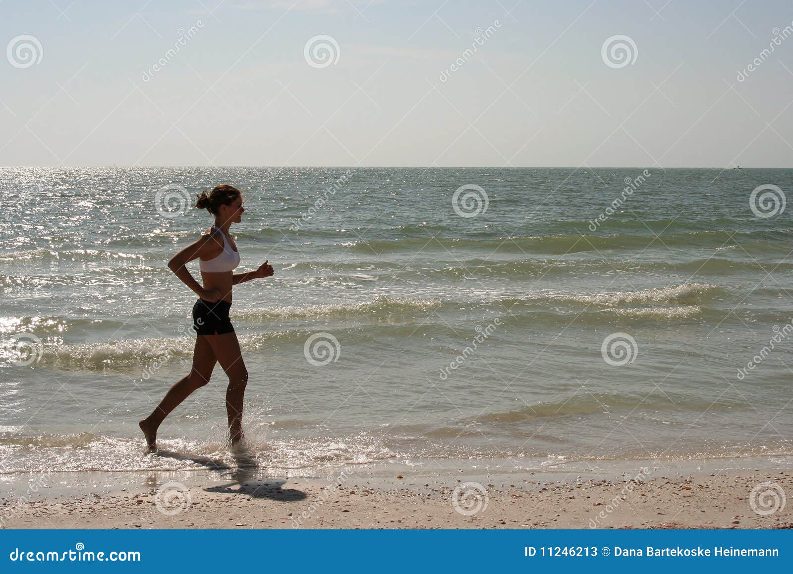 Beach Fitness stock image. Image of sand, girl, blue 11246213