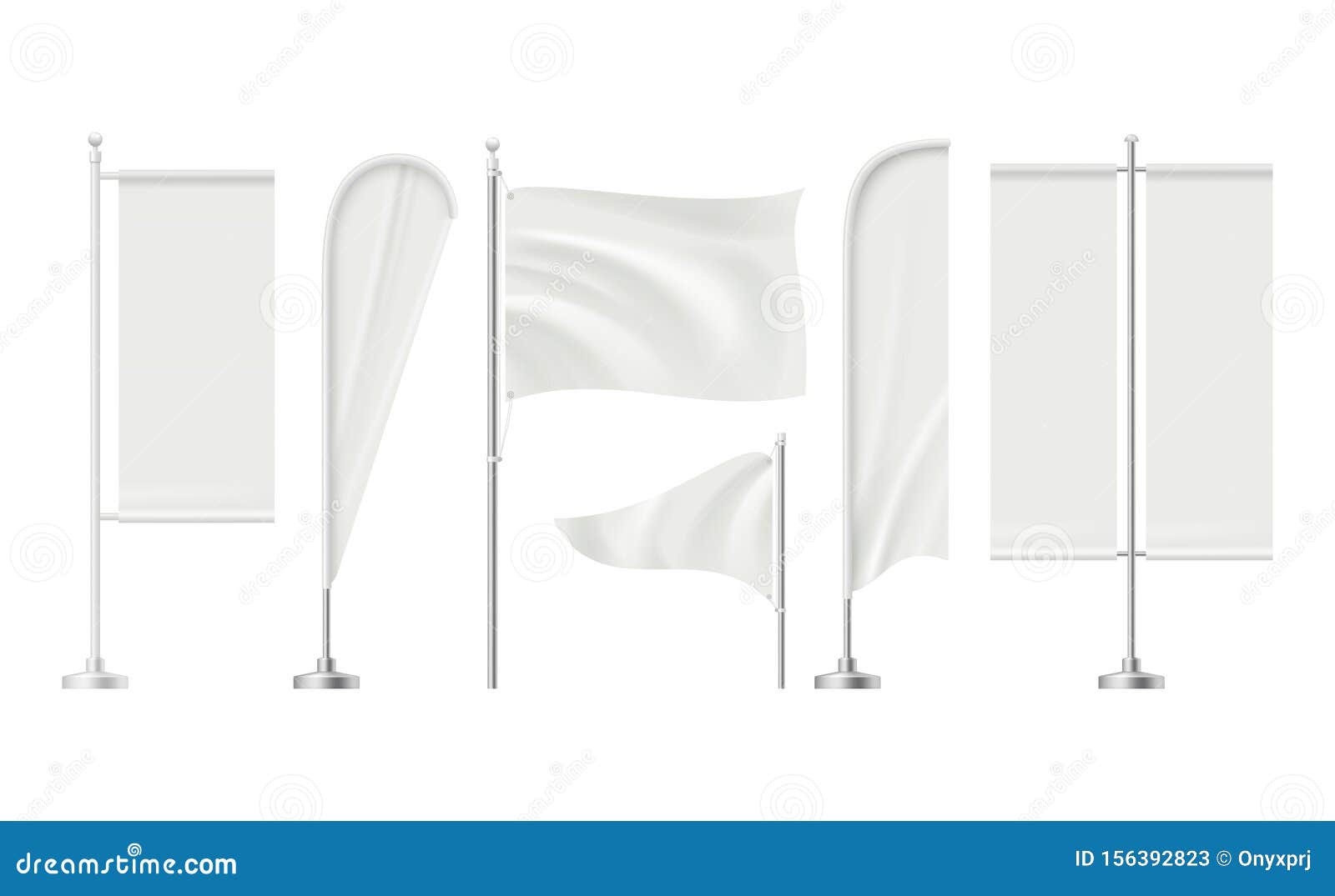 Download Beach Flag. Advertizing Blank Surface Promotion Signboard Retail Markets Banners Vector ...