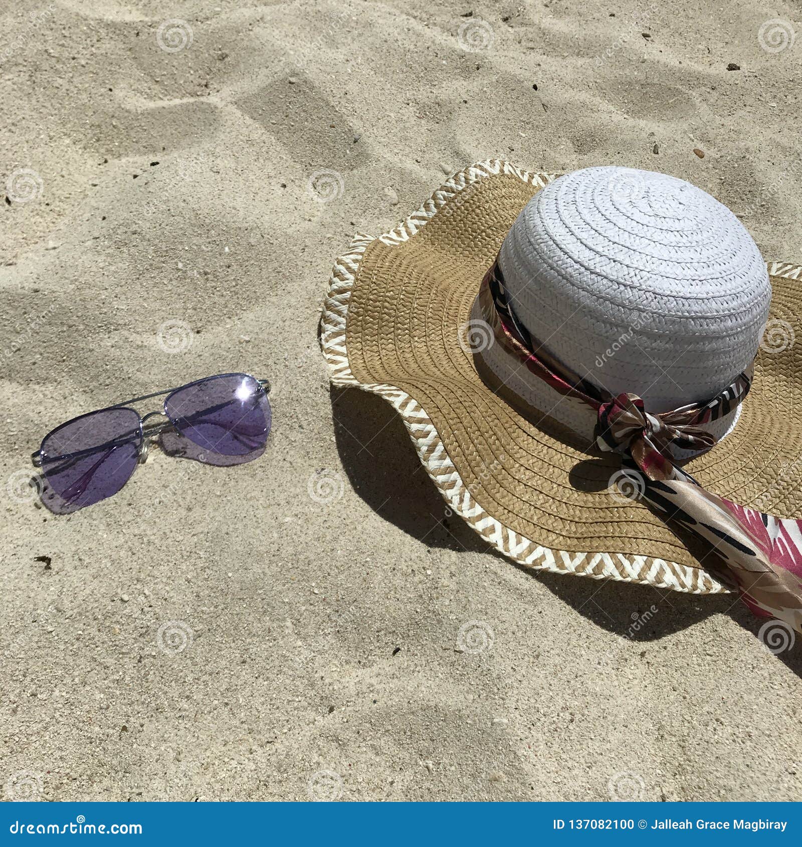 Beach stock photo. Image of flatlay, glasses, beach - 137082100