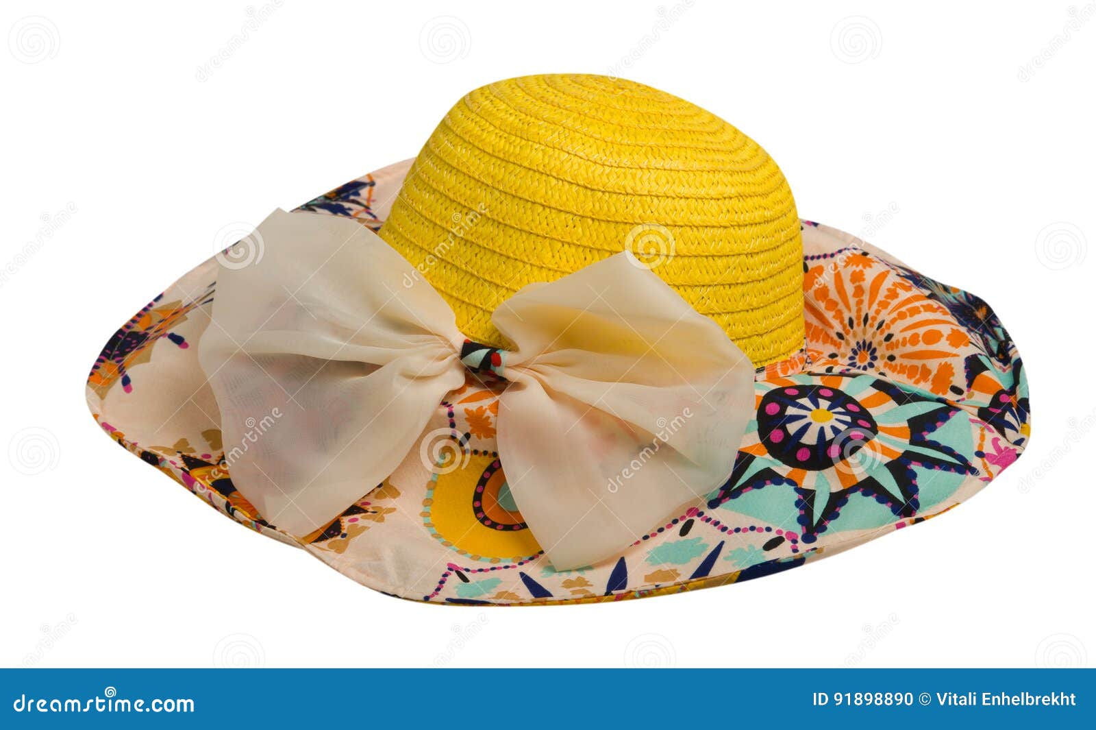 Beach Hat with Boxes Isolated on White Background.yellow Hat Stock Photo Image of beanie