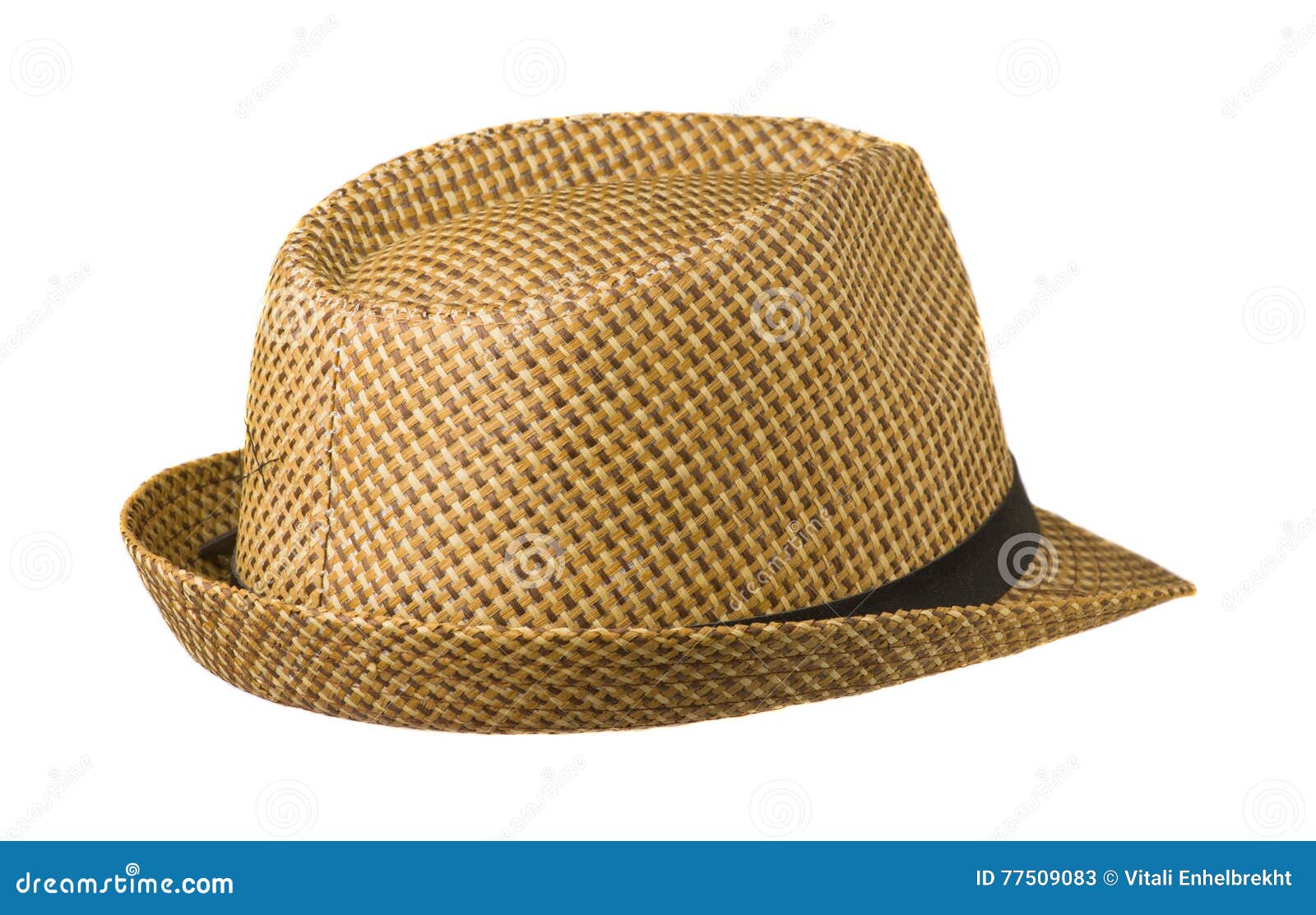 Beach Hat Isolated on White Background Stock Image Image of isolation