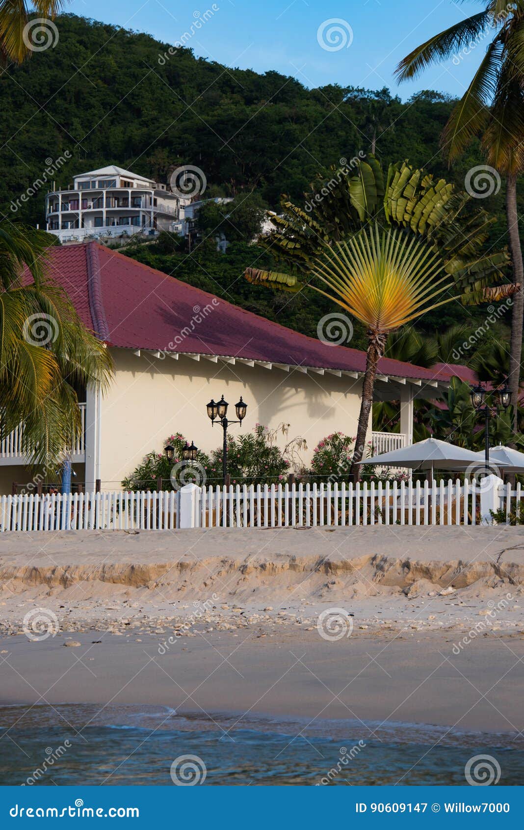 Beach house, Grenada editorial photography. Image of anse 90609147