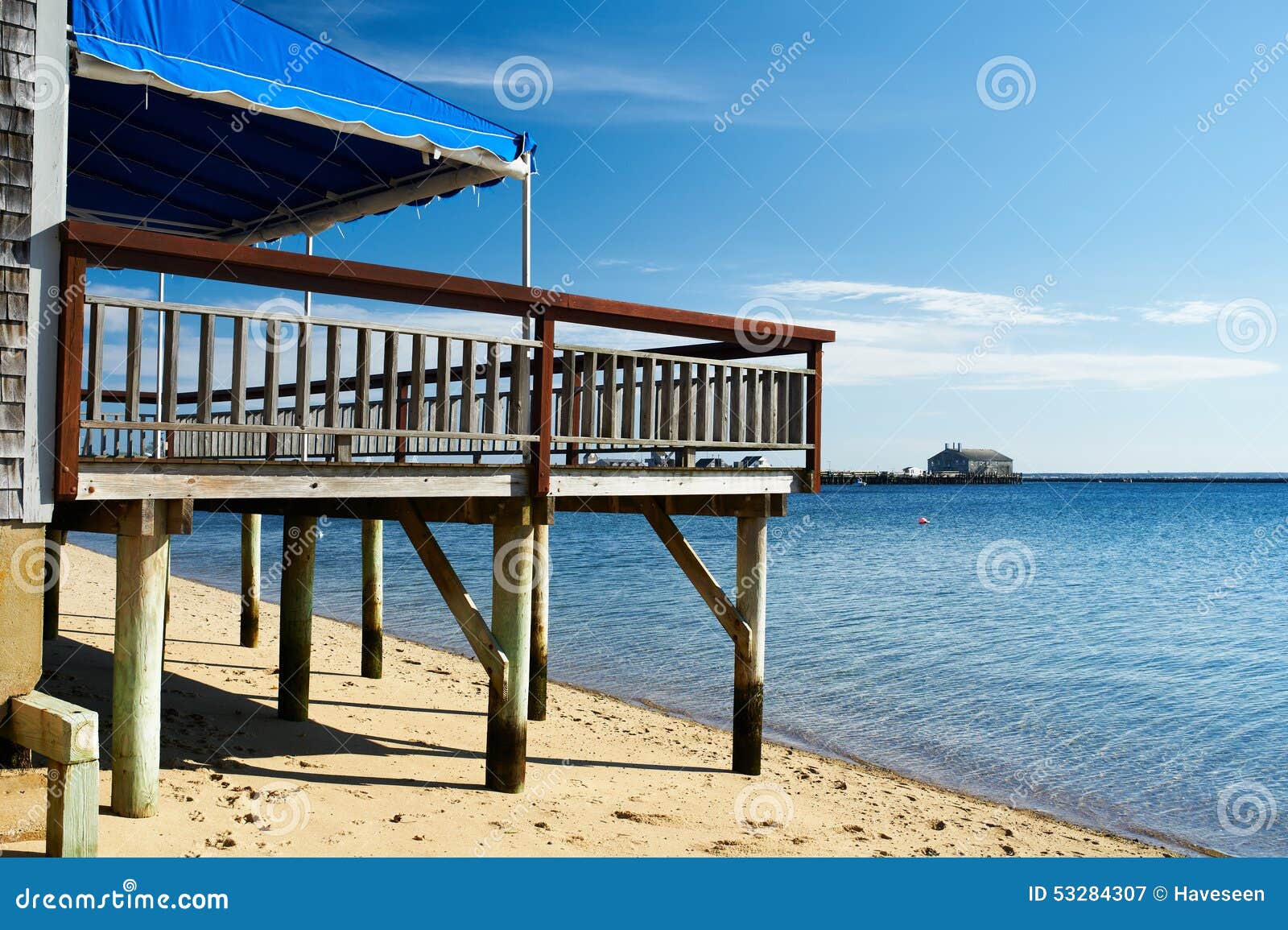 Beach House at Provincetown, Cape Cod, Massachusetts Stock Image