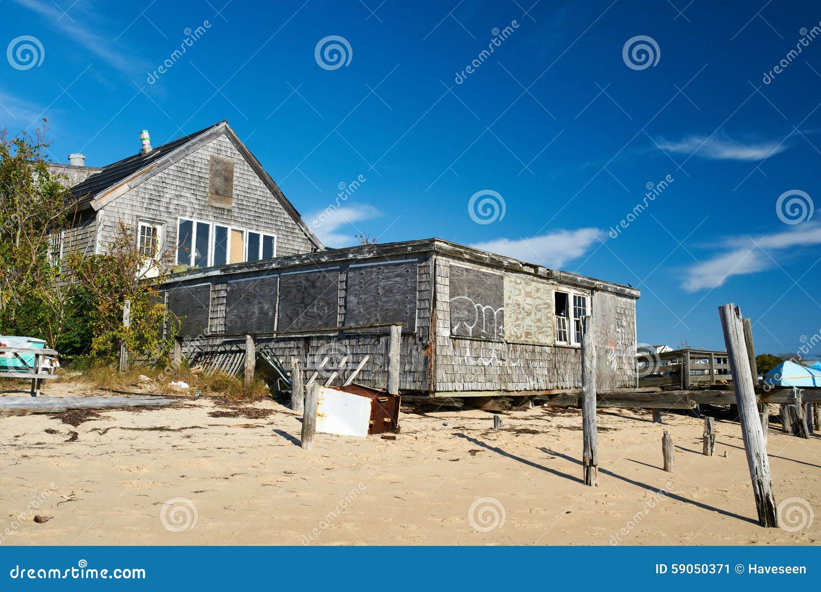 Beach House at Provincetown, Cape Cod, Massachusetts Stock Image