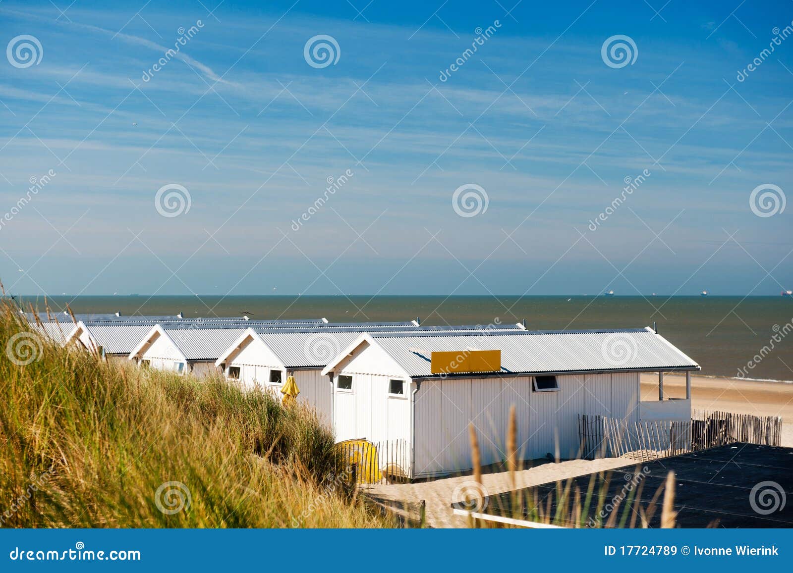 Beach Houses at the Dutch Coast Stock Image Image of huts, recreation