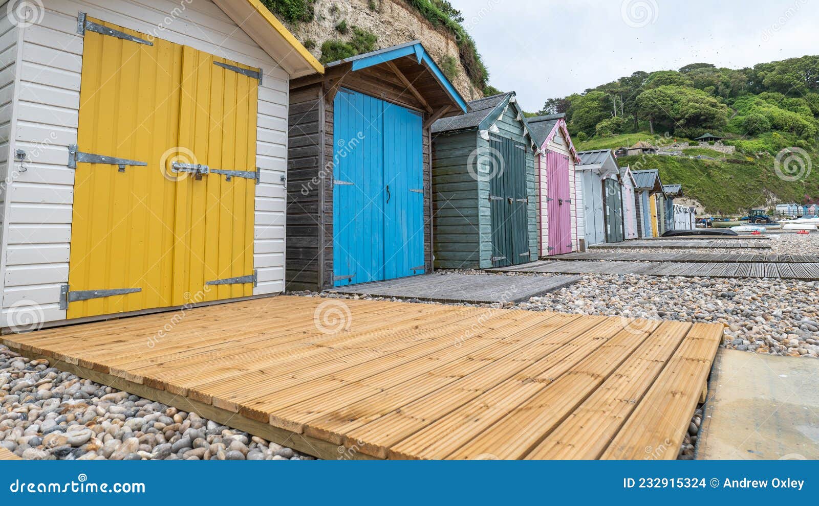 Beach Huts at Beer Beach, South Devon UK Stock Photo Image of kingdom