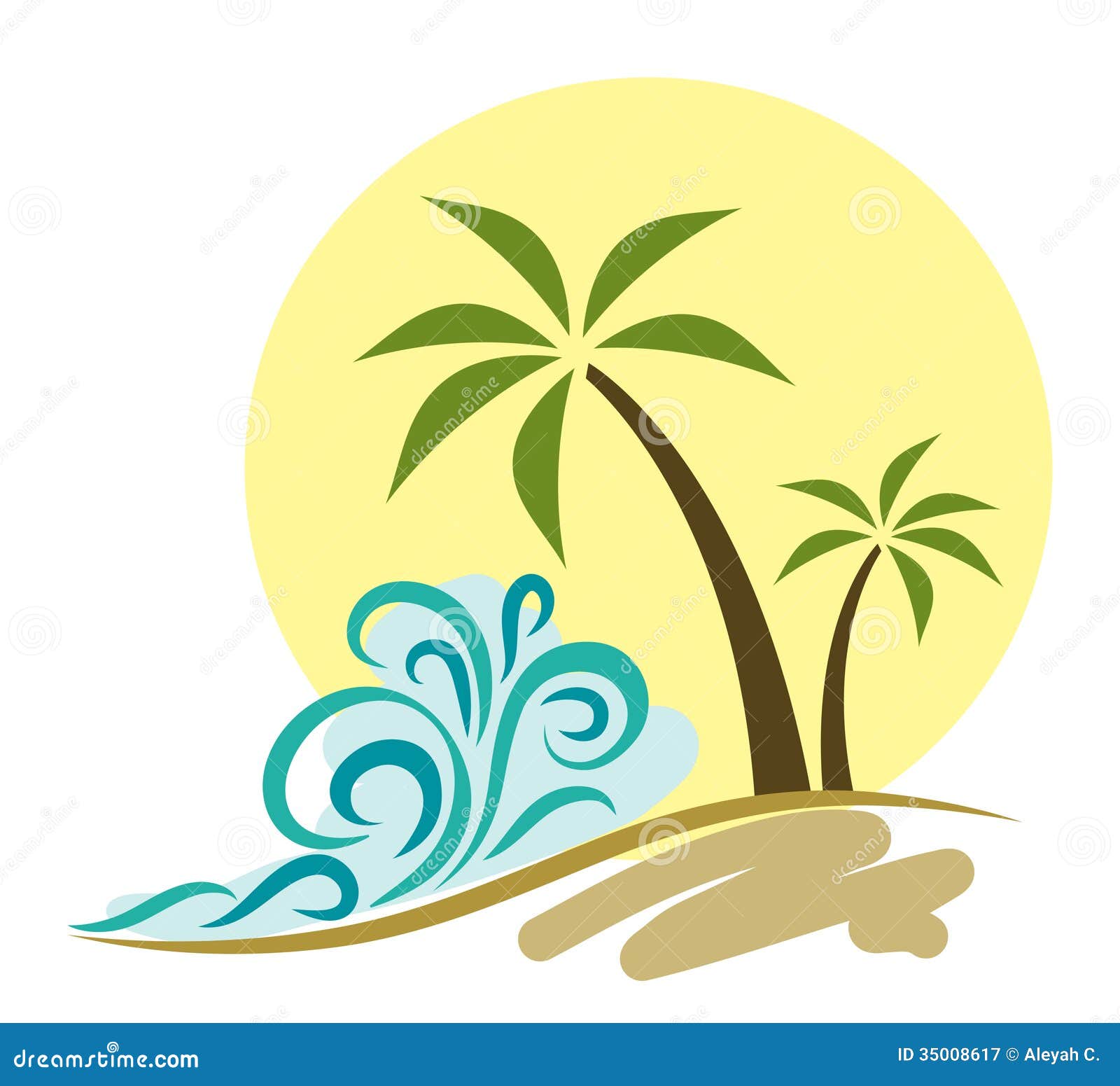 Beach Illustration Royalty Free Stock Photography  Image: 35008617