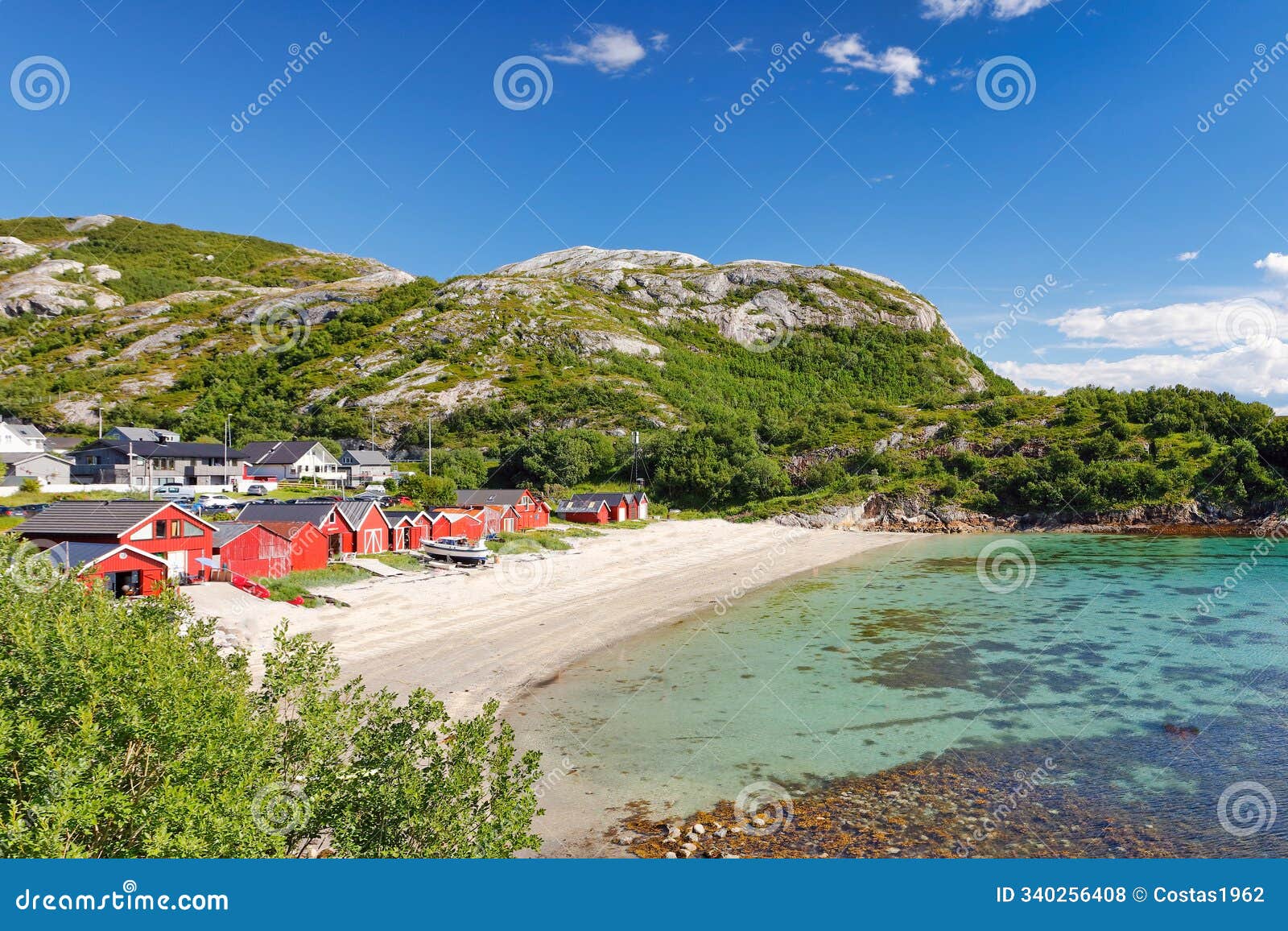 the beach kvalvika, norway