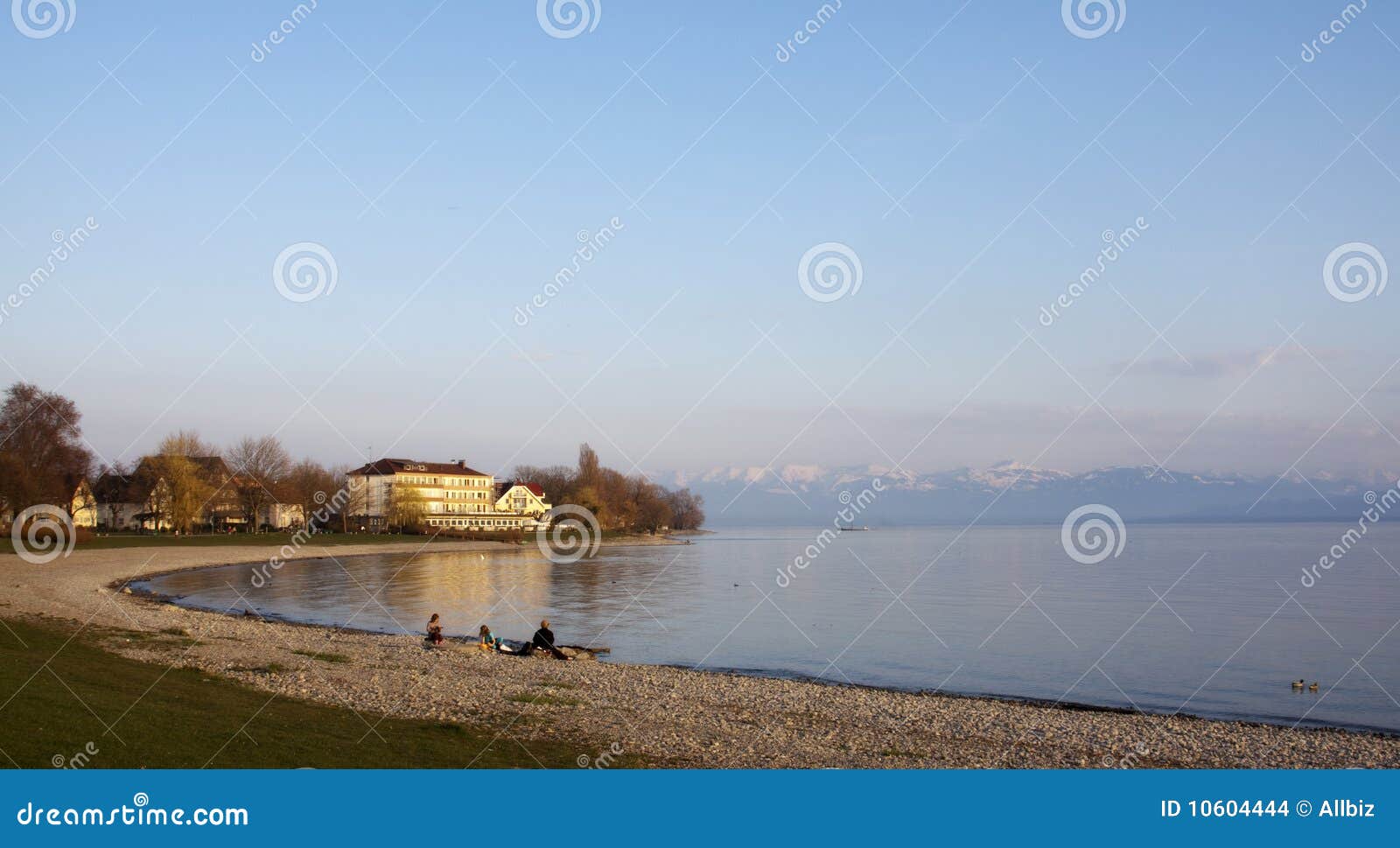 Beach on Lake Constance stock photo. Image of lake, quiet 10604444