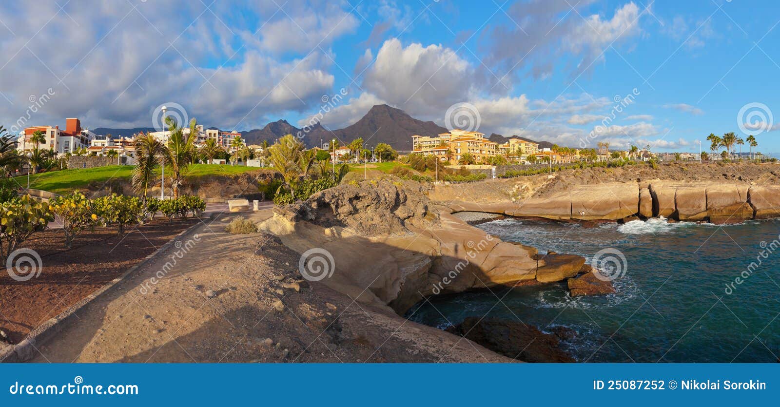 beach las americas in tenerife island - canary