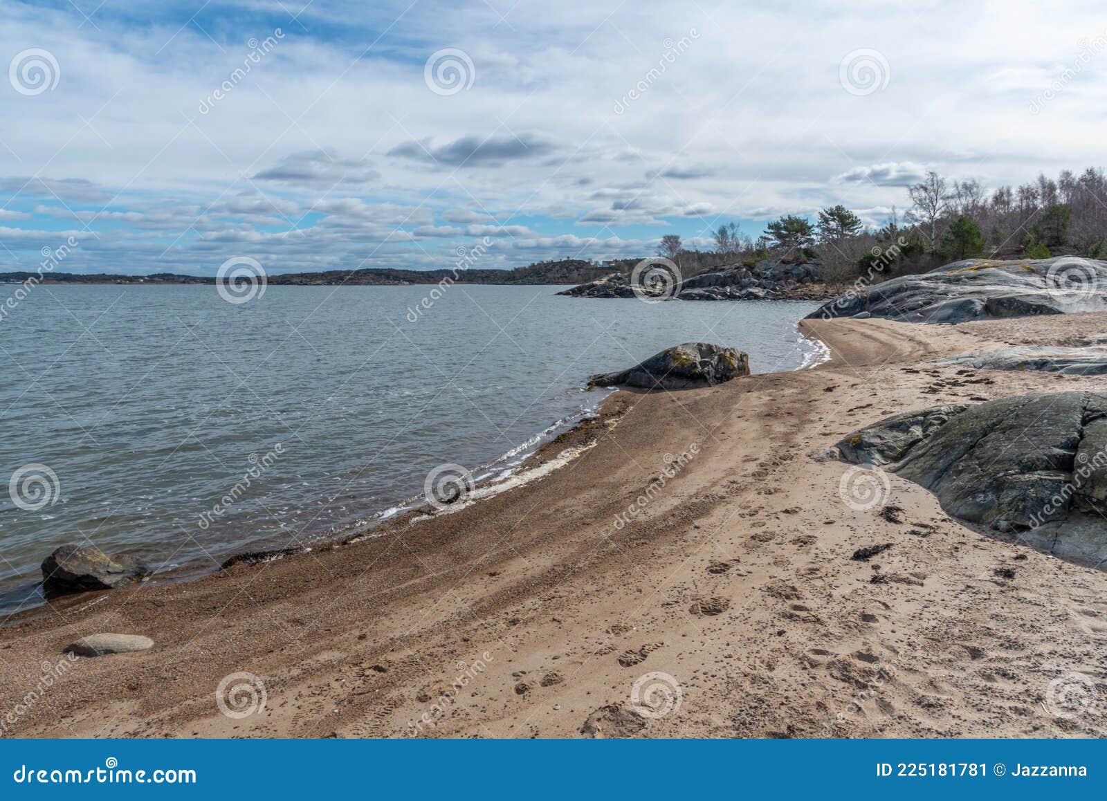 Beach in Lilleby in Gothenburg Stock Image Image of landscape, shore