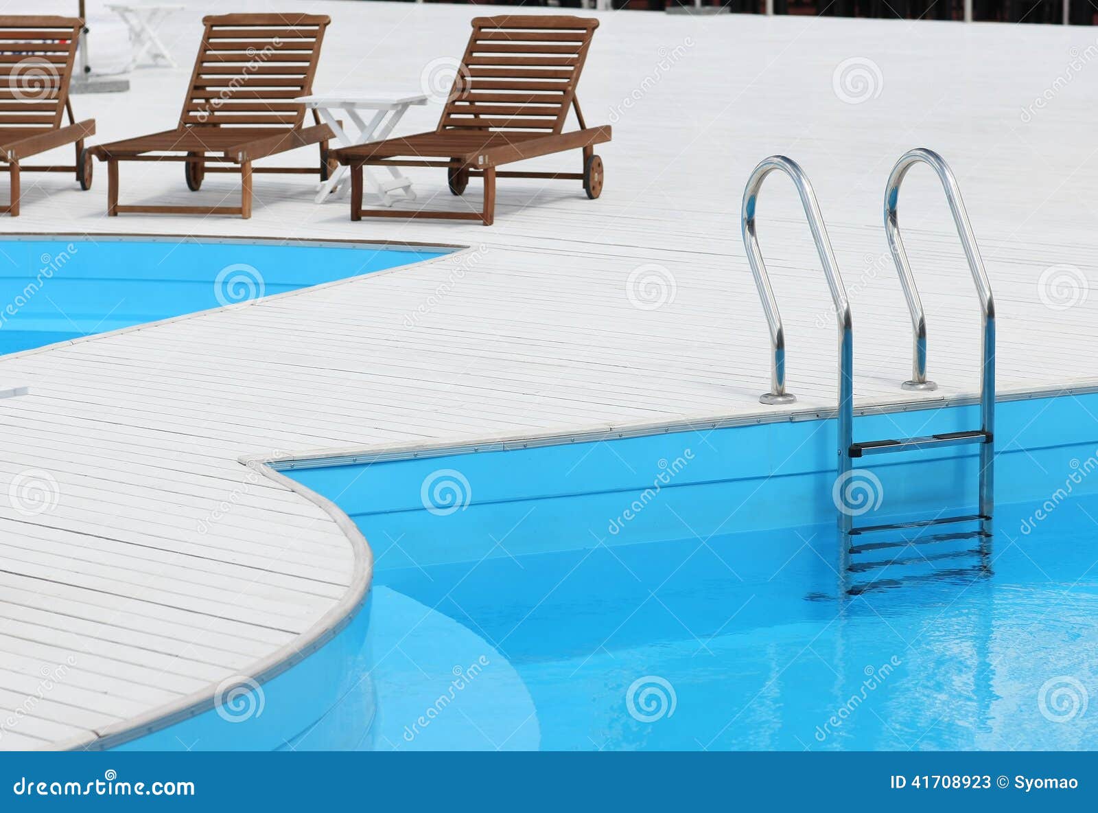 Beach Lounge Chair Near the Pool Stock Image Image of furniture, rest 41708923
