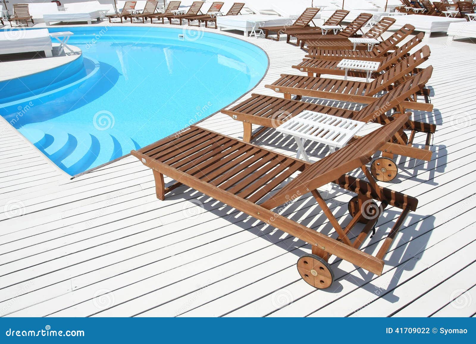 Beach Lounge Chair Near the Pool Stock Photo Image of outdoors, render 41709022